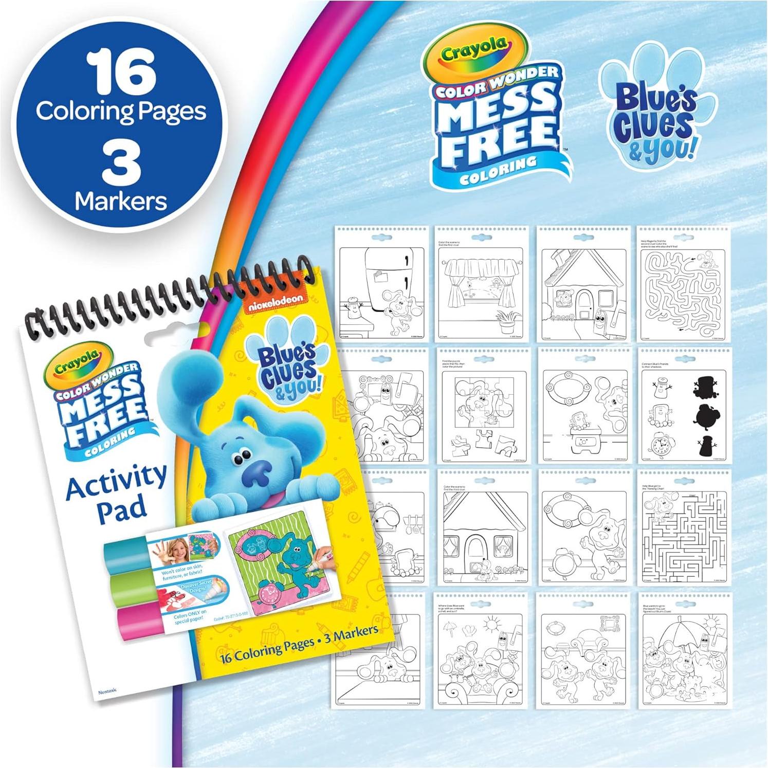 Set Crayola Color Wonder Nickelodeon 57 Piezas Sin Desorden