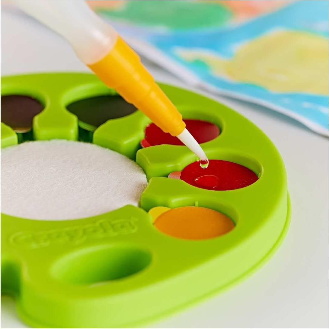Paleta de Acuarelas Crayola Pop & Paint, Set Lavable 96 Chips