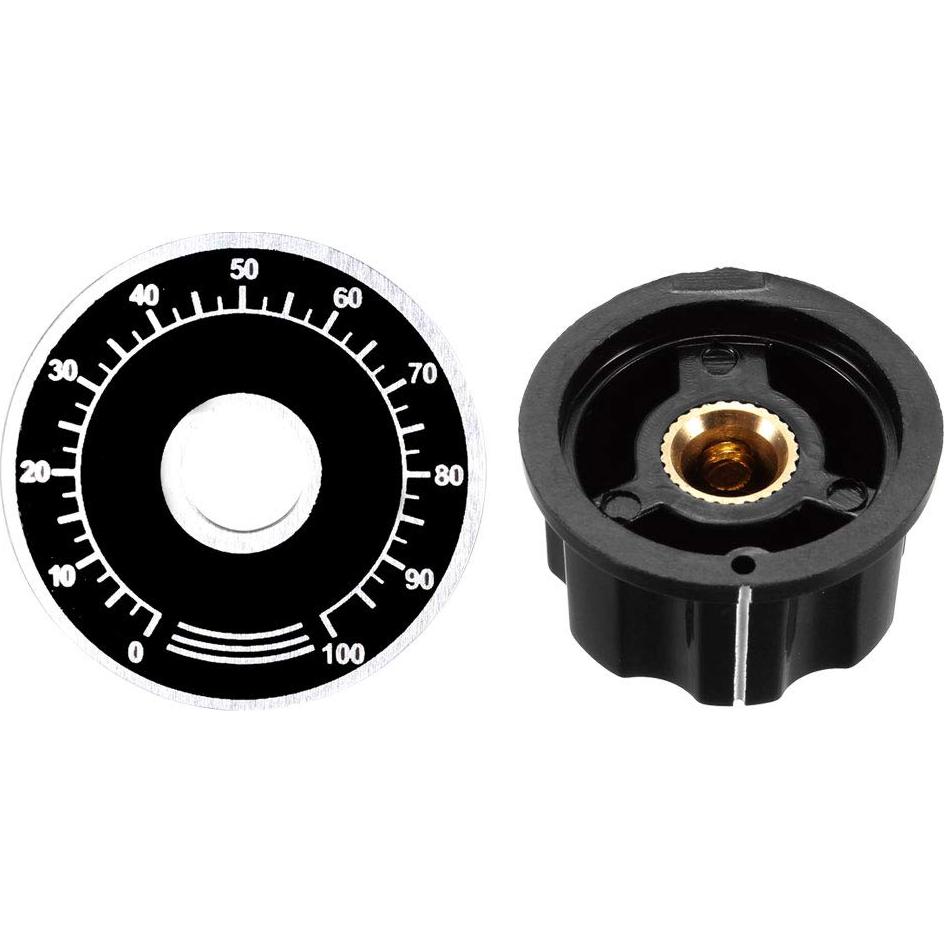 Perillas de Control de Volumen uxcell 27mm con Escala Digital