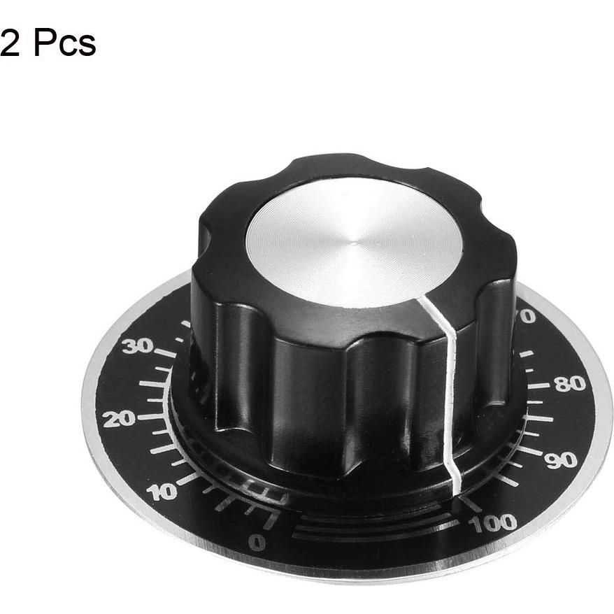 Perillas de Control de Volumen uxcell 27mm con Escala Digital