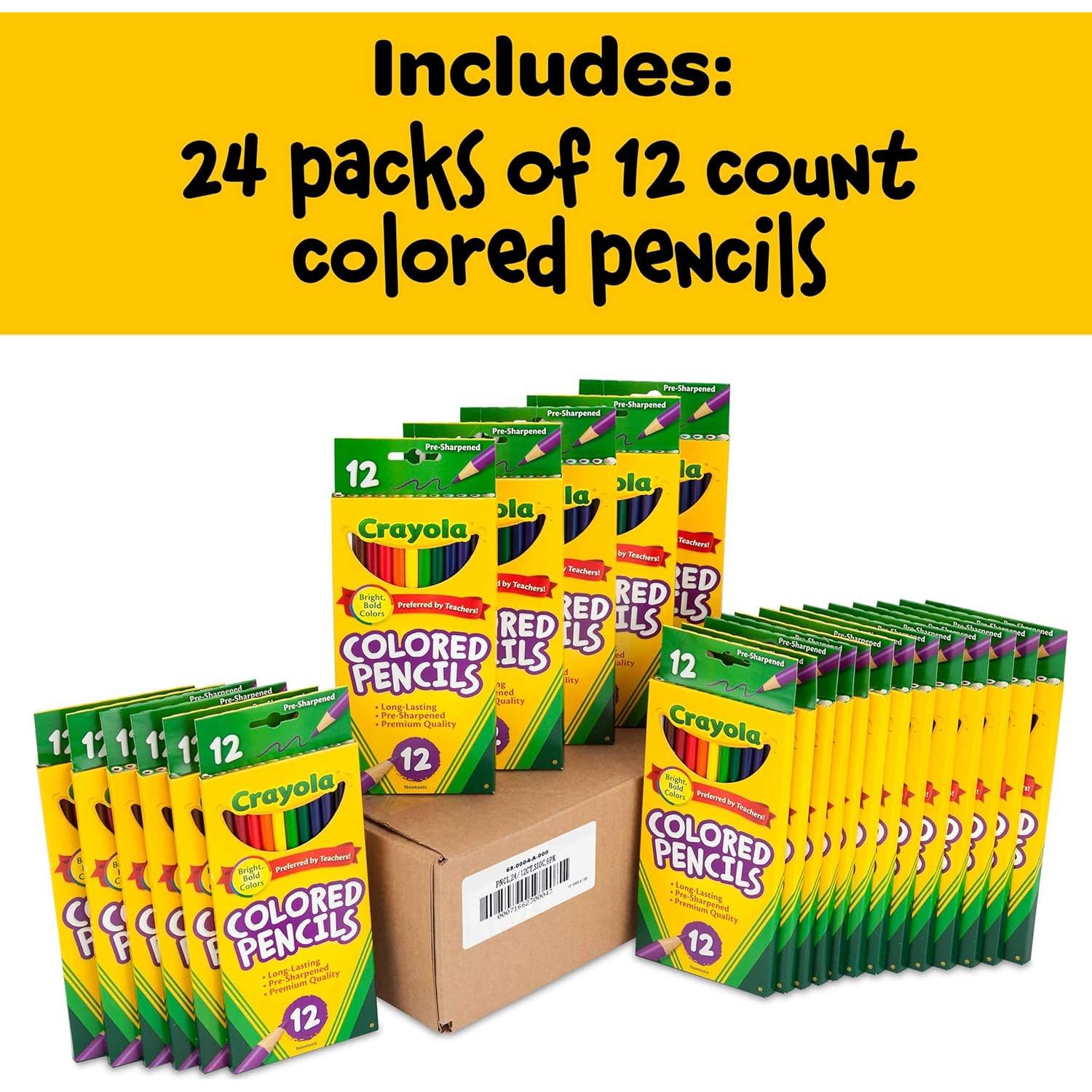 Lápices de Colores Crayola 24pk para Niños - Suministros Escolares