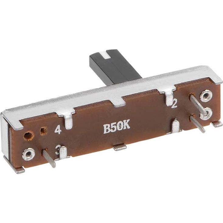 5 Potenciómetros Lineales uxcell B50K 35mm para Mezclador