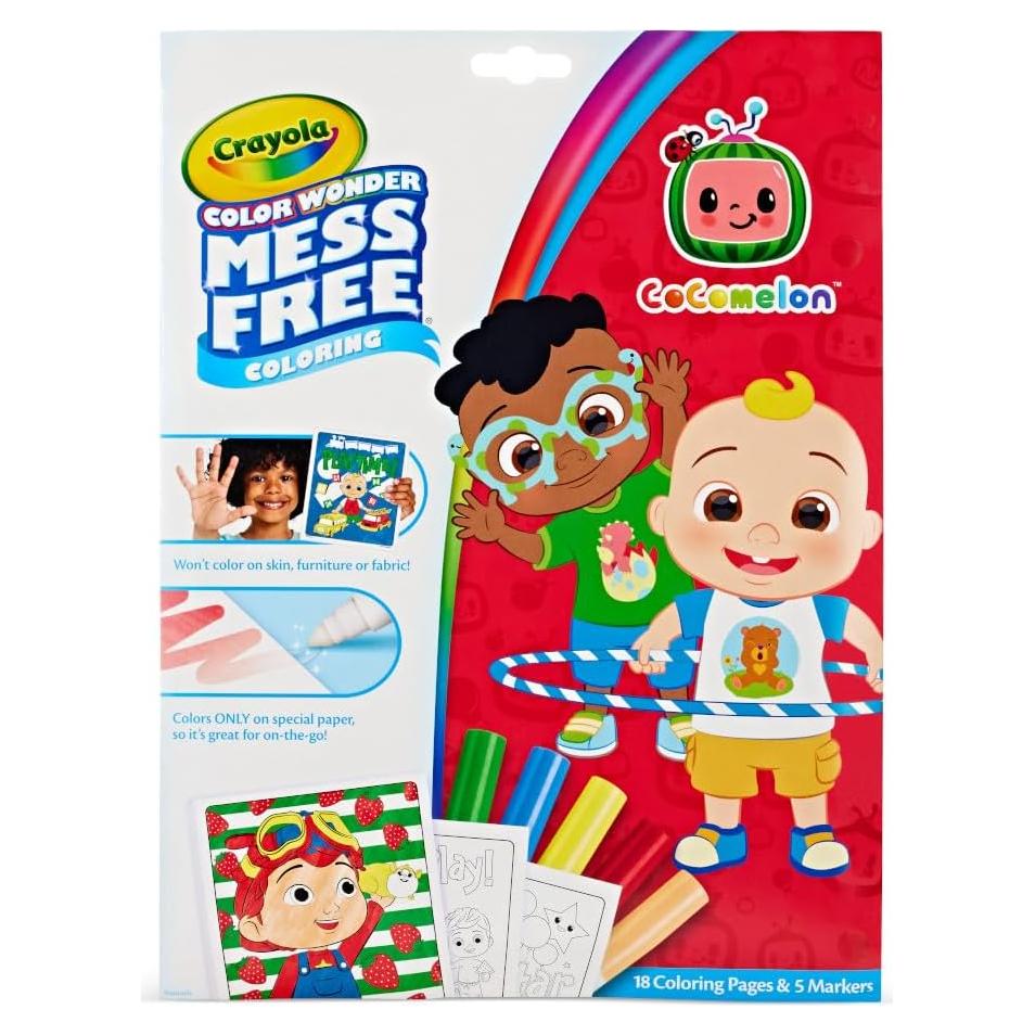 Conjunto de Colorear Crayola Cocomelon 23 Piezas Sin Desorden