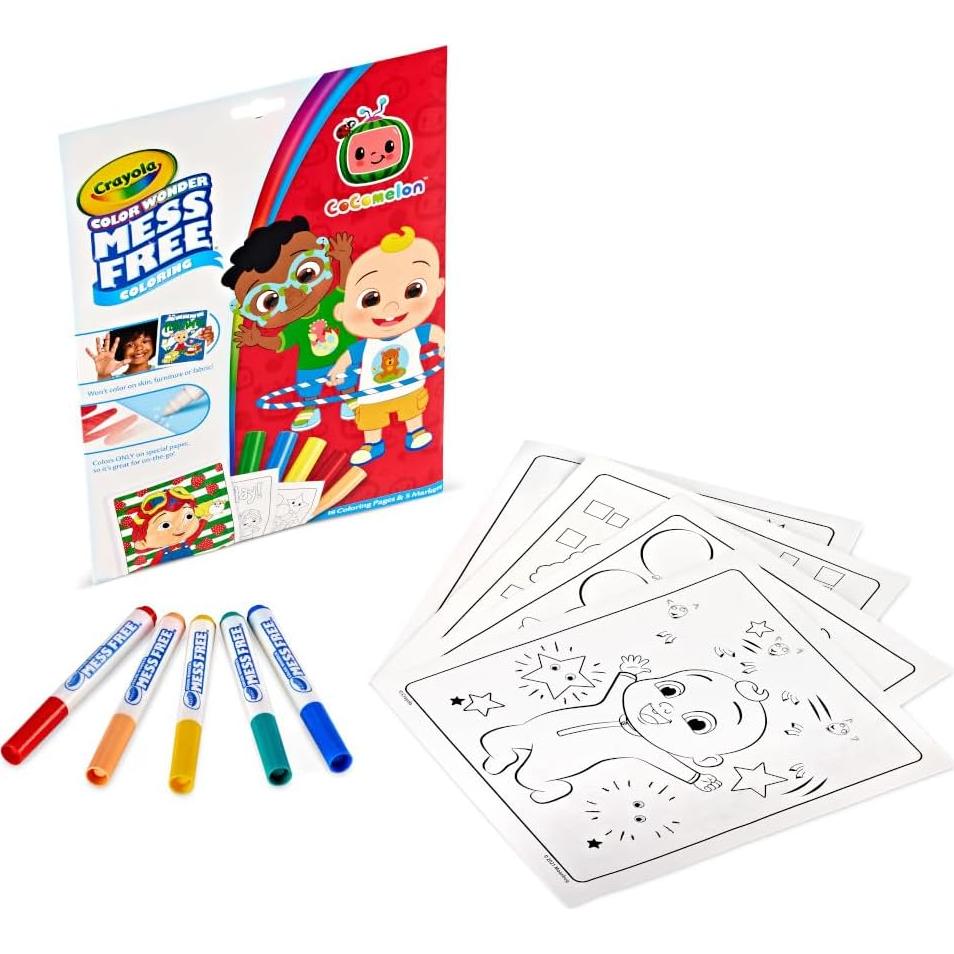 Conjunto de Colorear Crayola Cocomelon 23 Piezas Sin Desorden