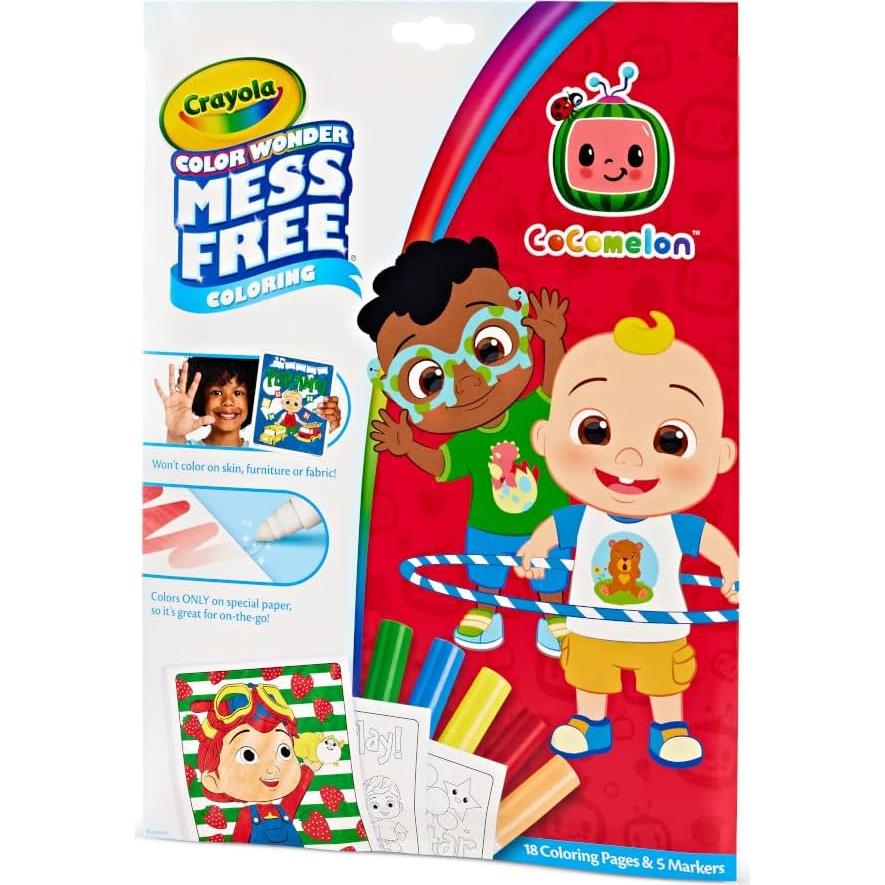 Conjunto de Colorear Crayola Cocomelon 23 Piezas Sin Desorden