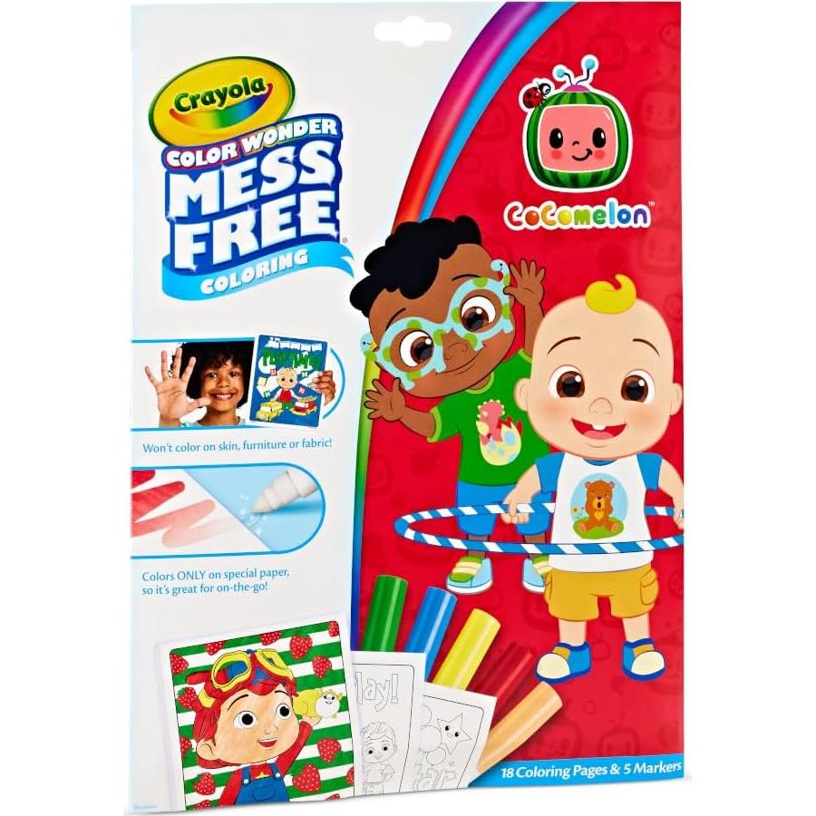 Conjunto de Colorear Crayola Cocomelon 23 Piezas Sin Desorden