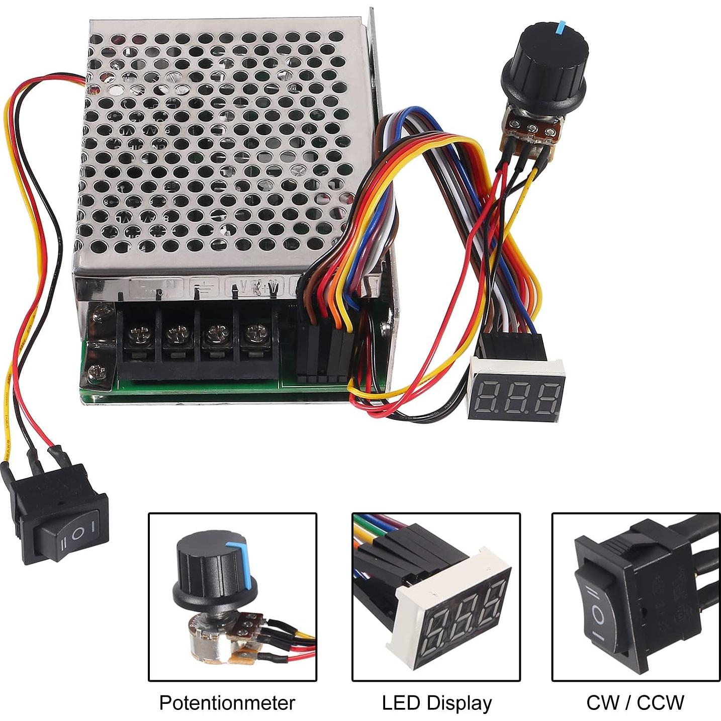 Controlador de Velocidad Motor DC UMLIFE 10-55V 40A Digital