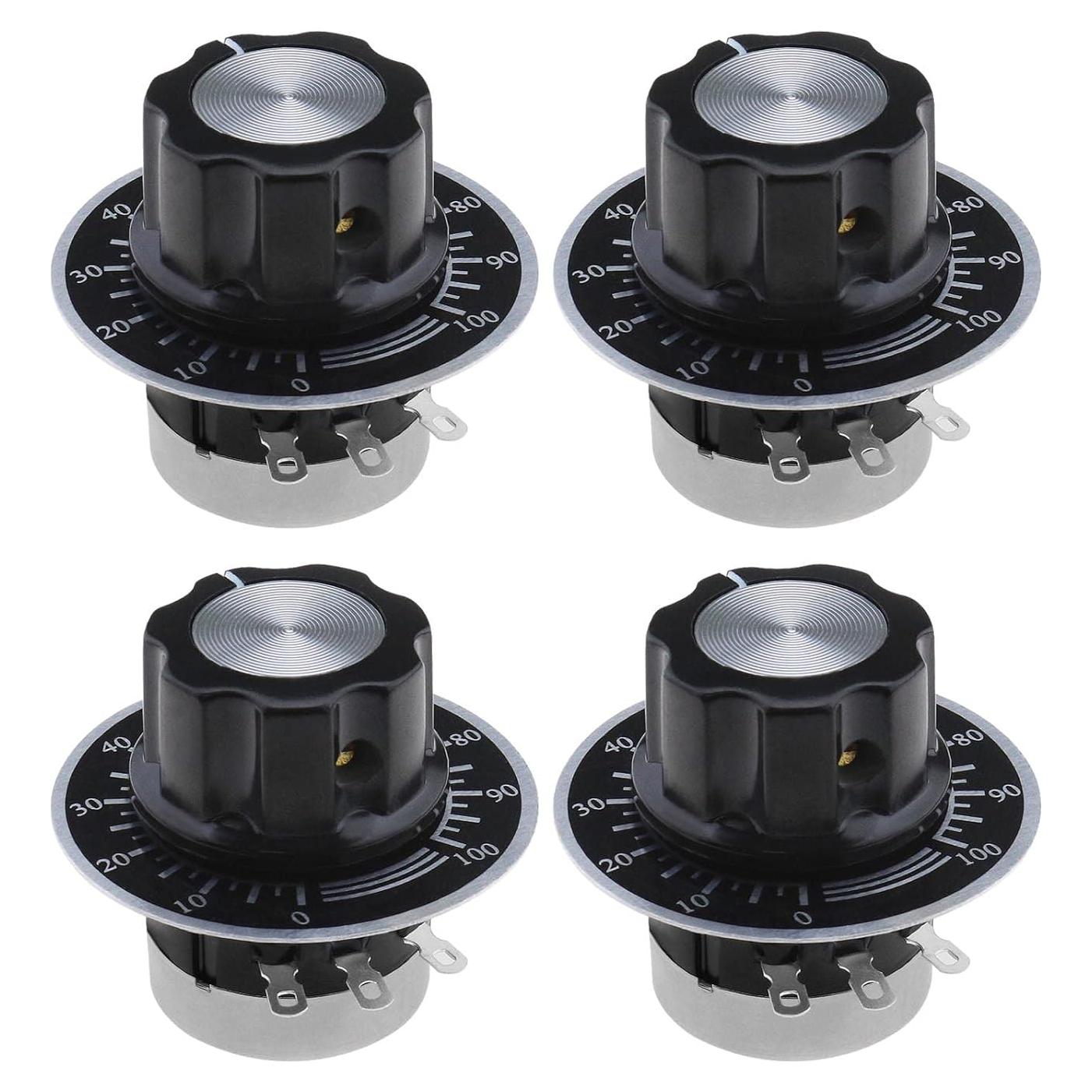 Potenciómetro de Carbono ECSiNG RV24YN20S 10K Ohm 4 Piezas