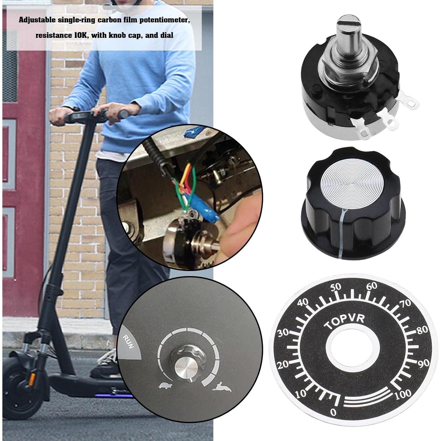 Potenciómetro de Carbono ECSiNG RV24YN20S 10K Ohm 4 Piezas