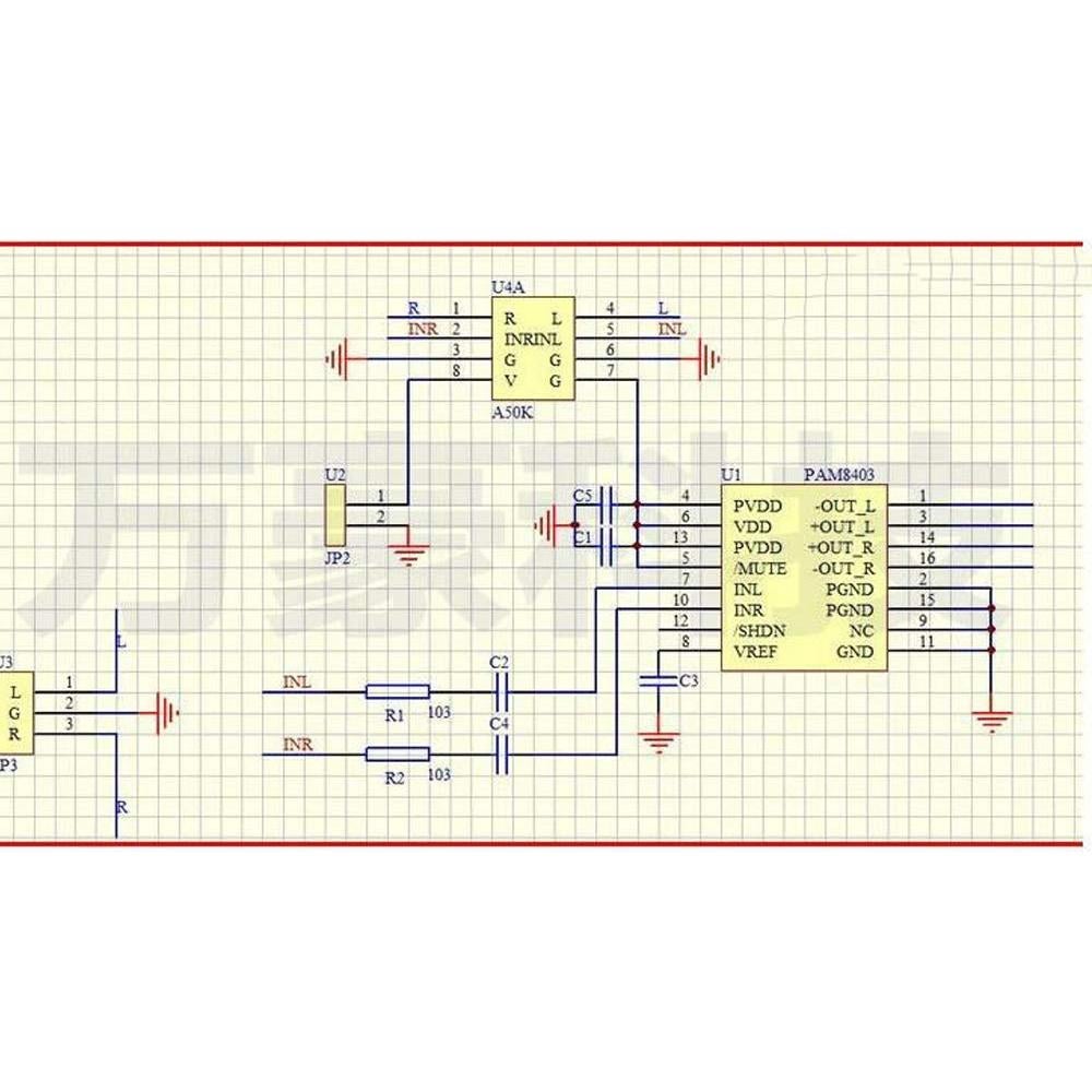 Amplificador de Audio Digital Acxico PAM8403 5V 2 Canales 6W