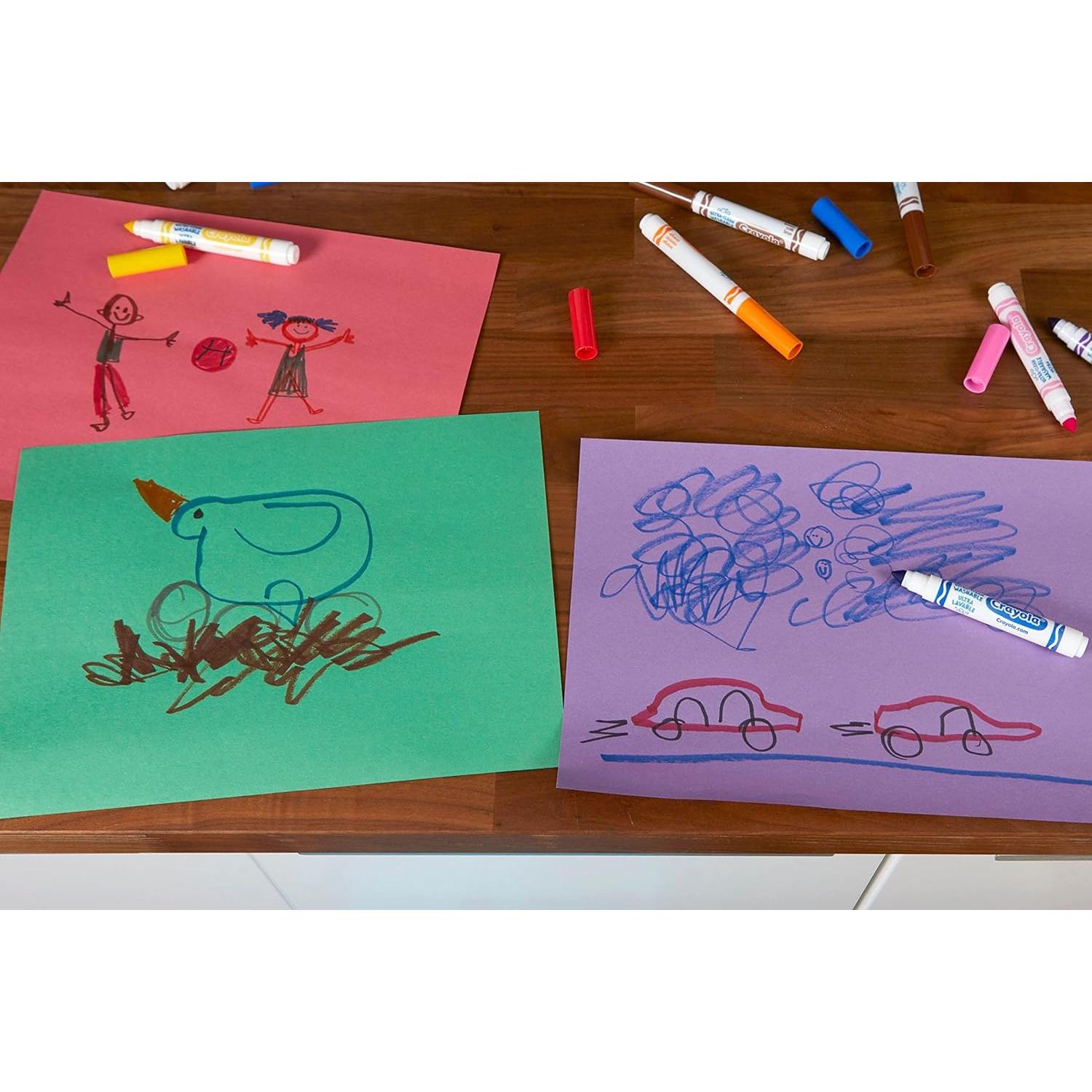 Marcadores Lavables Crayola Ultra Clean 12 Cajas 10 Colores