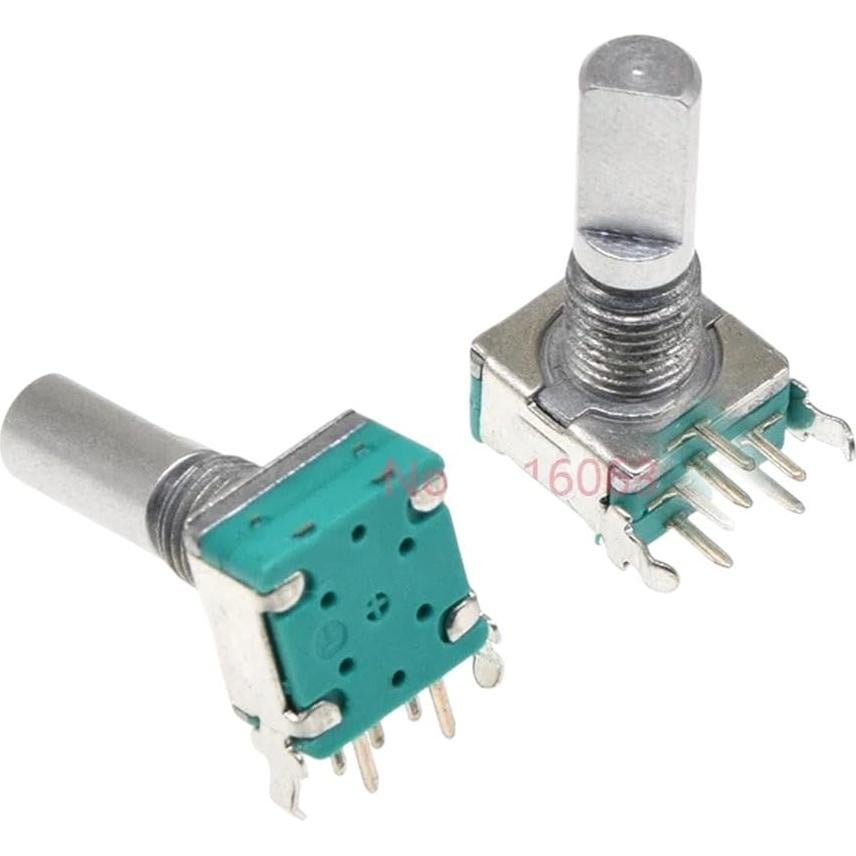 2 Piezas Codificador Rotativo EC11 360° Potenciómetro Digital 20mm