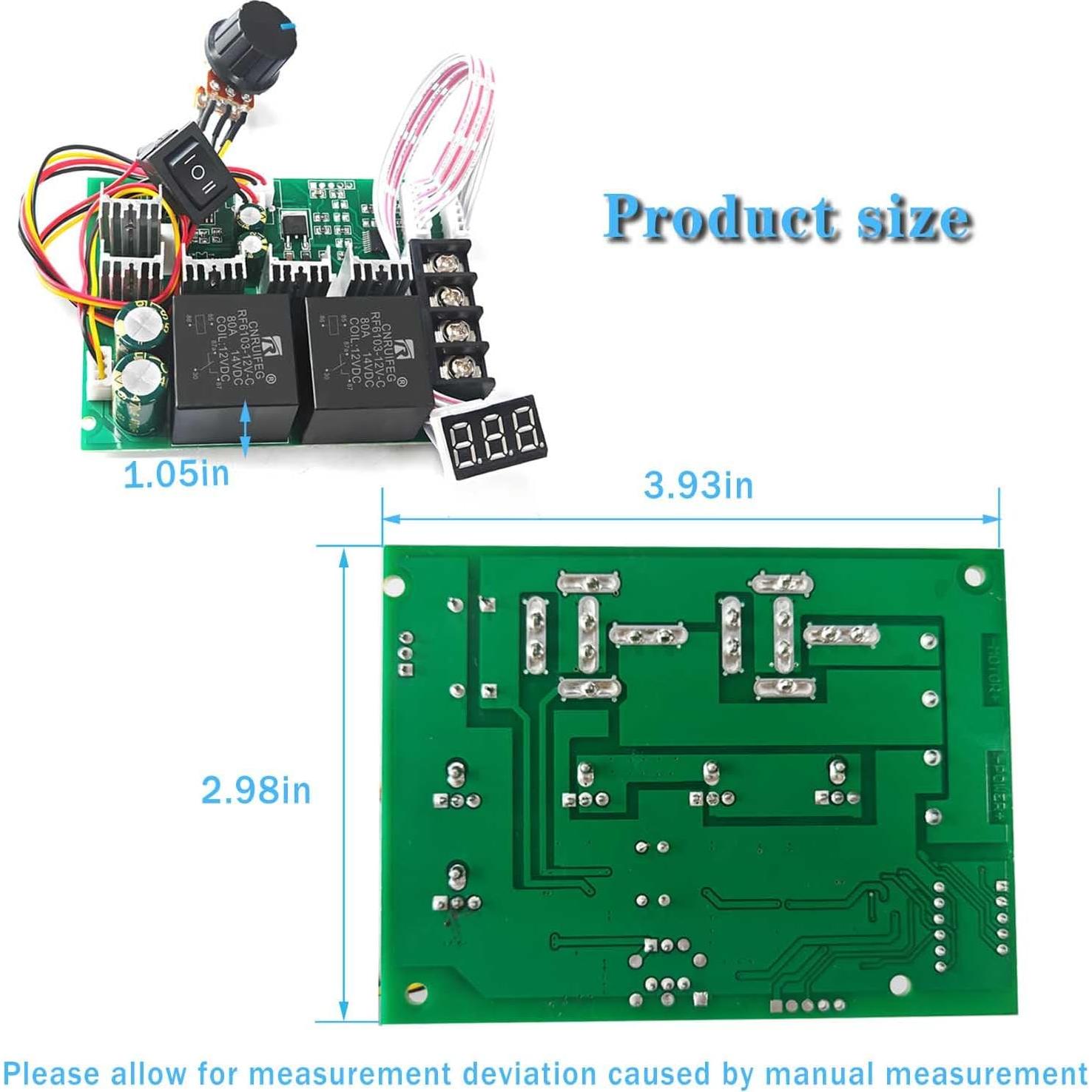 Controlador de Velocidad Motor DC PWM 40A NEWNEWLIU 10-55V