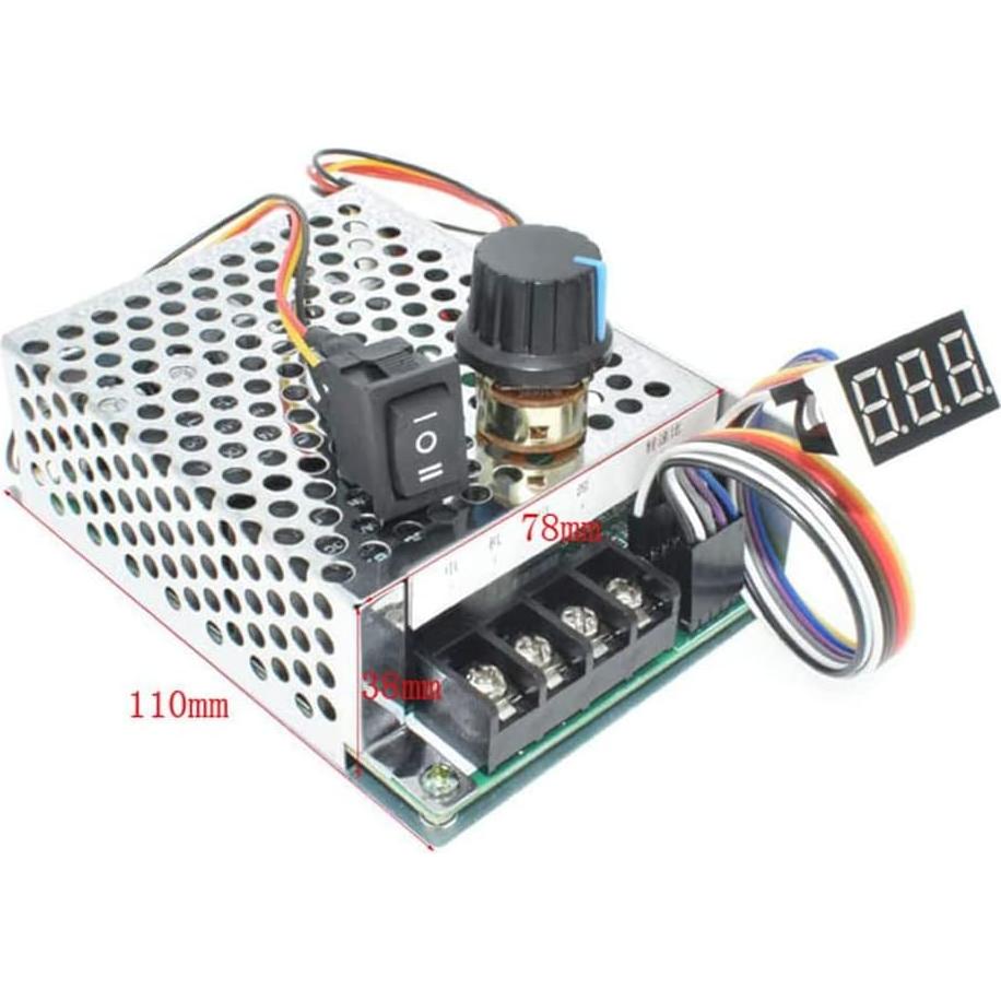Controlador de Velocidad Motor DC YXQ 10-55V 40A Digital Ajustable