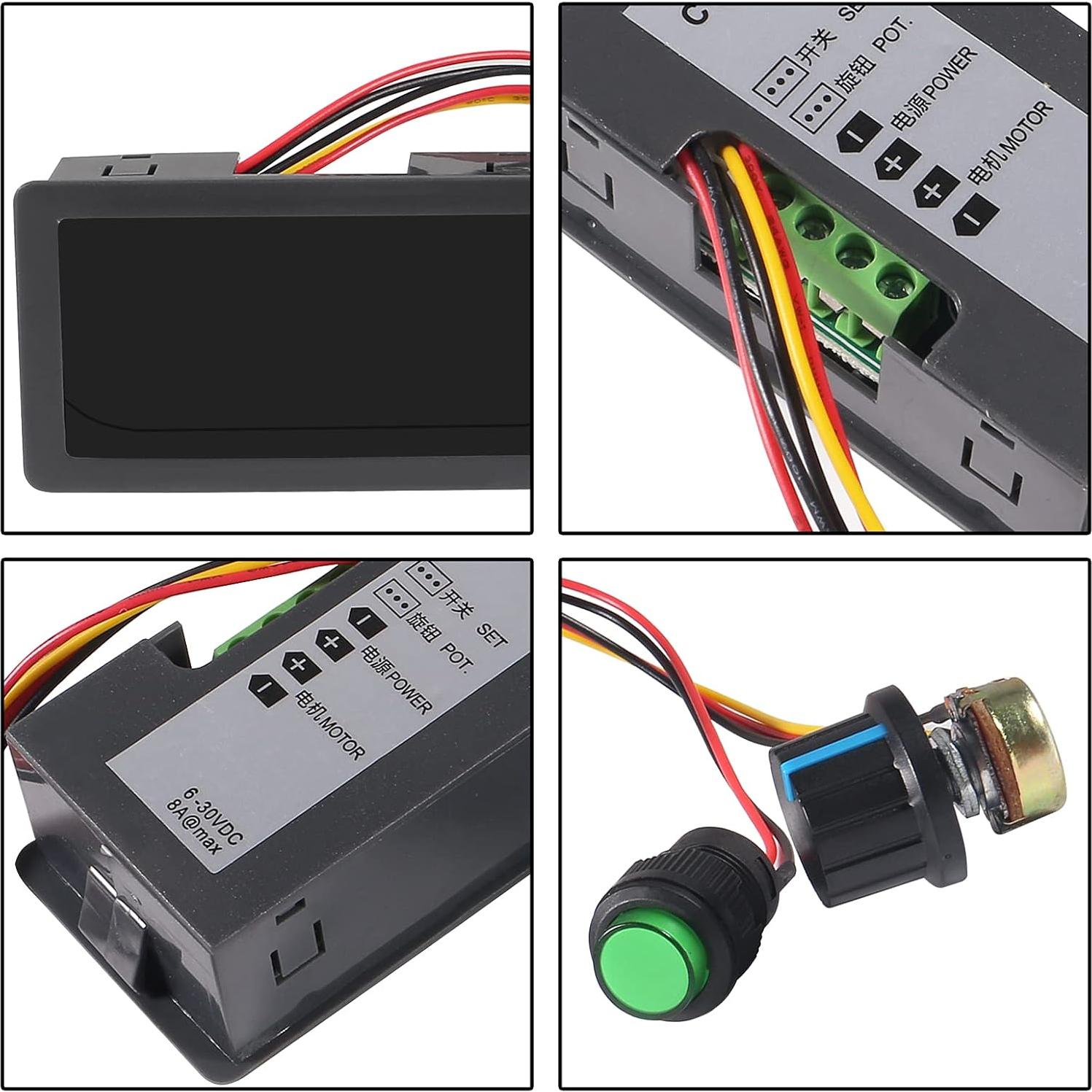 Controlador de Velocidad Motor DC AITRIP 6V-30V 8A PWM LED