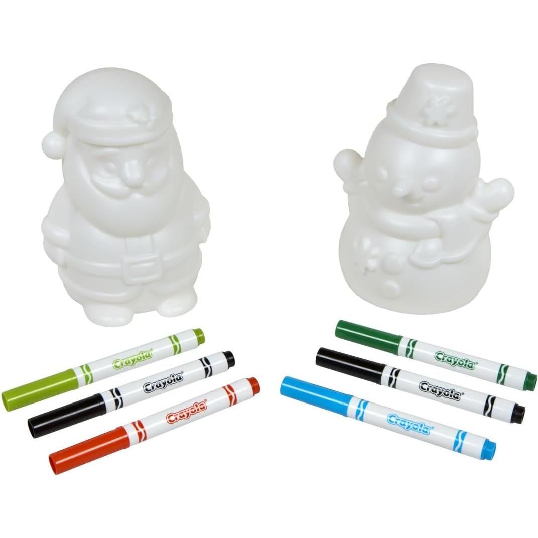 Paquete Santa y Muñeco de Nieve Crayola Luminoso 10,8x29,2cm