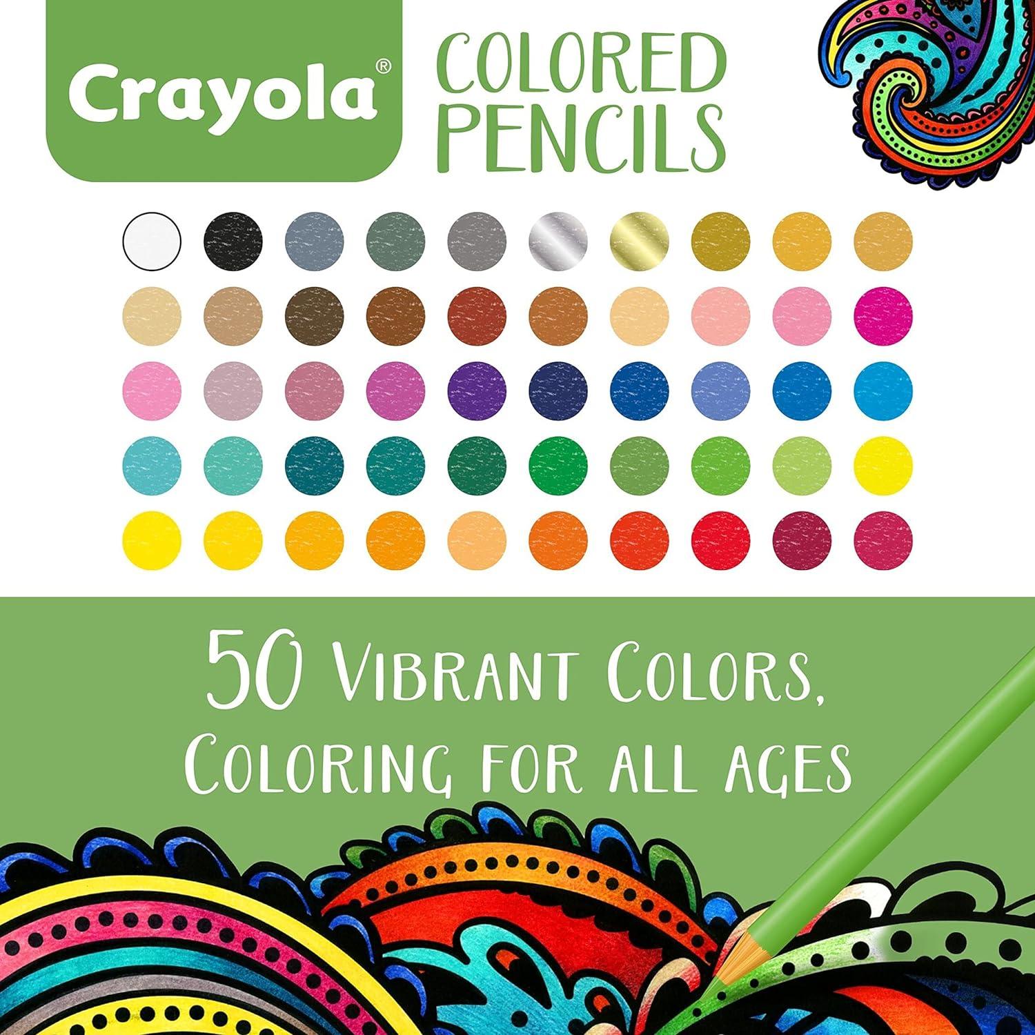 Lápices de Colores Crayola 50 Colores para Adultos