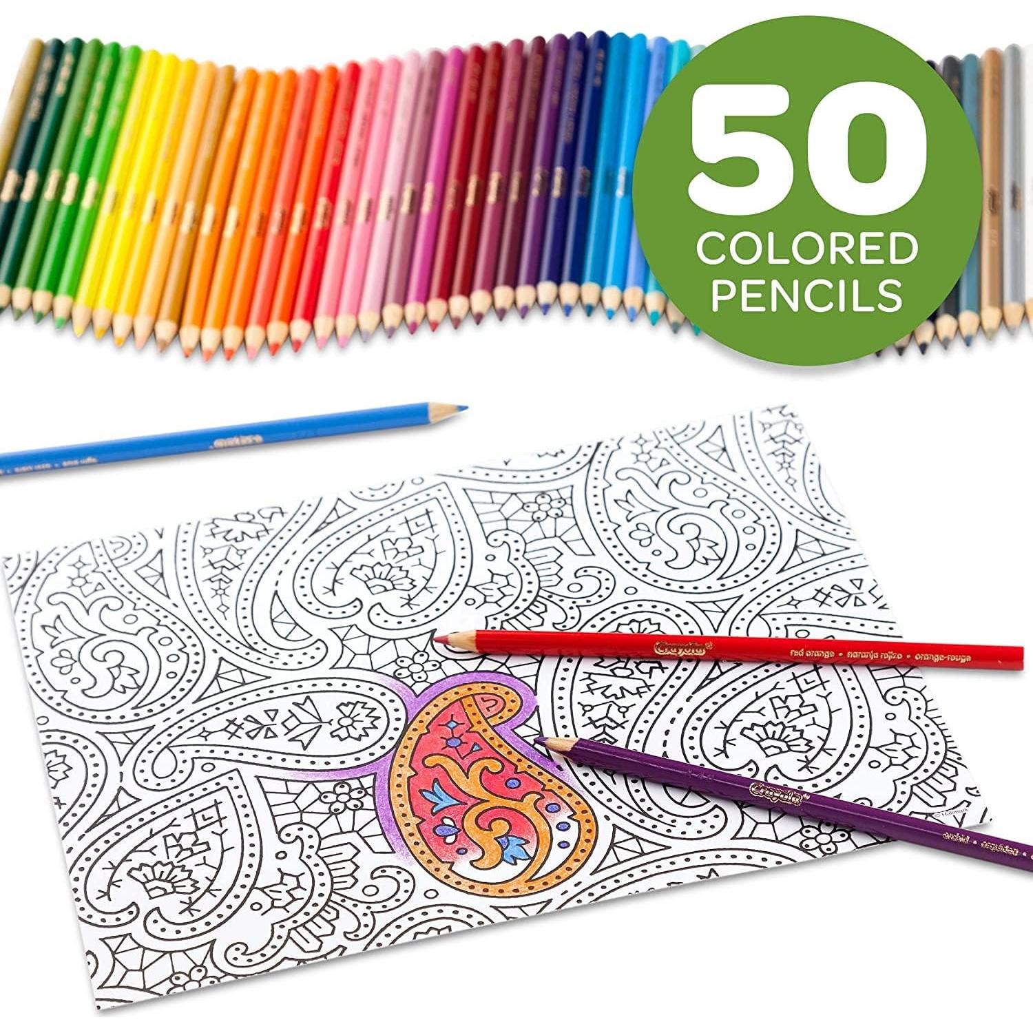 Lápices de Colores Crayola 50 Colores para Adultos
