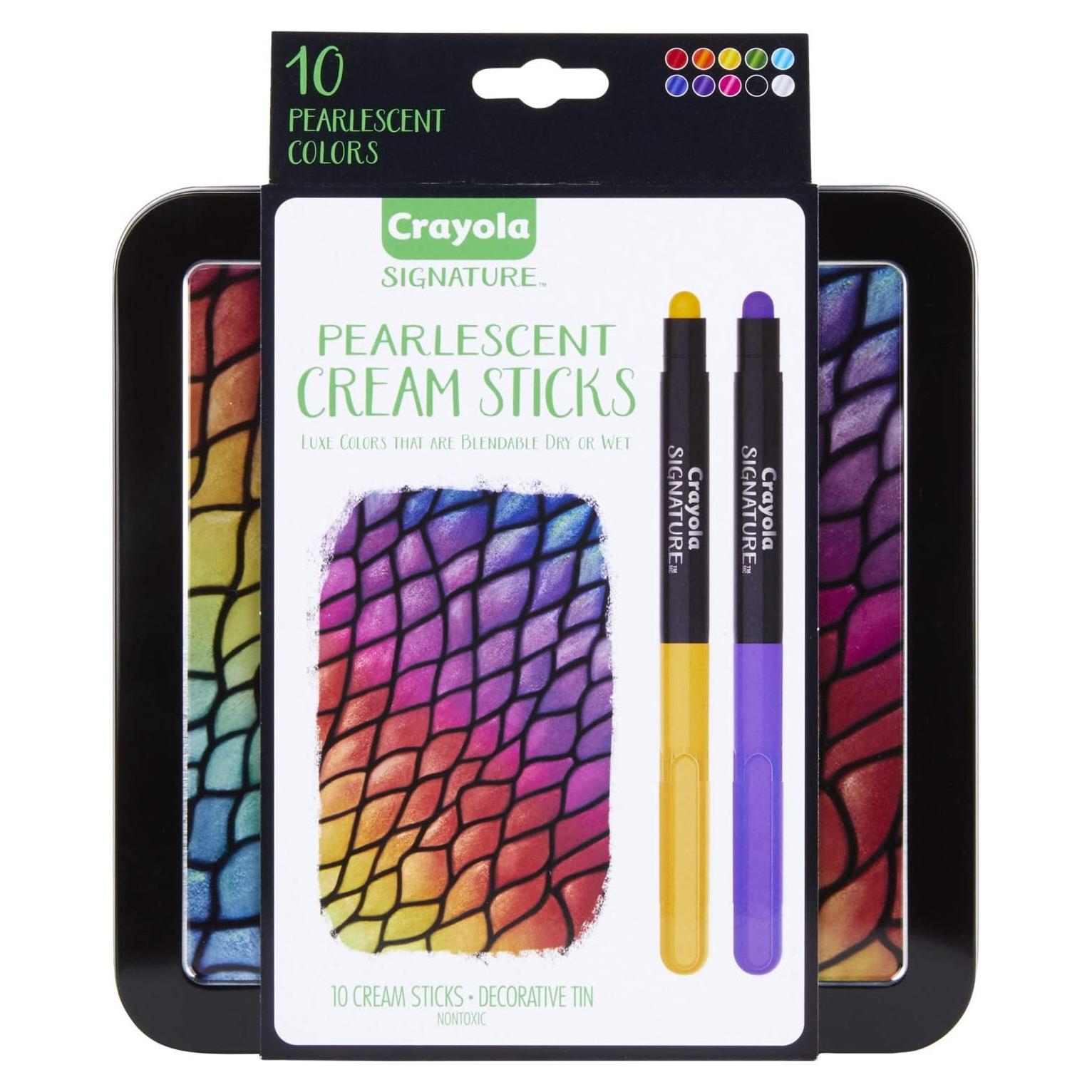 Palitos de Crema Perlescentes Crayola Set de 10 Colores