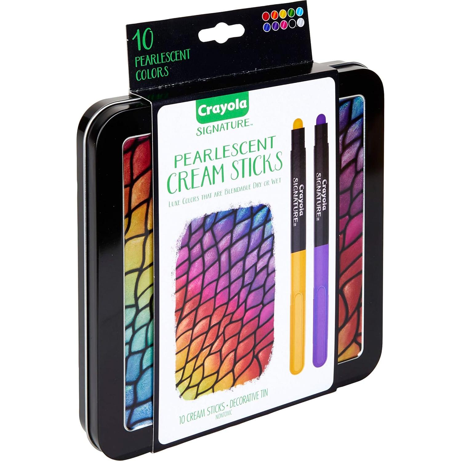 Palitos de Crema Perlescentes Crayola Set de 10 Colores