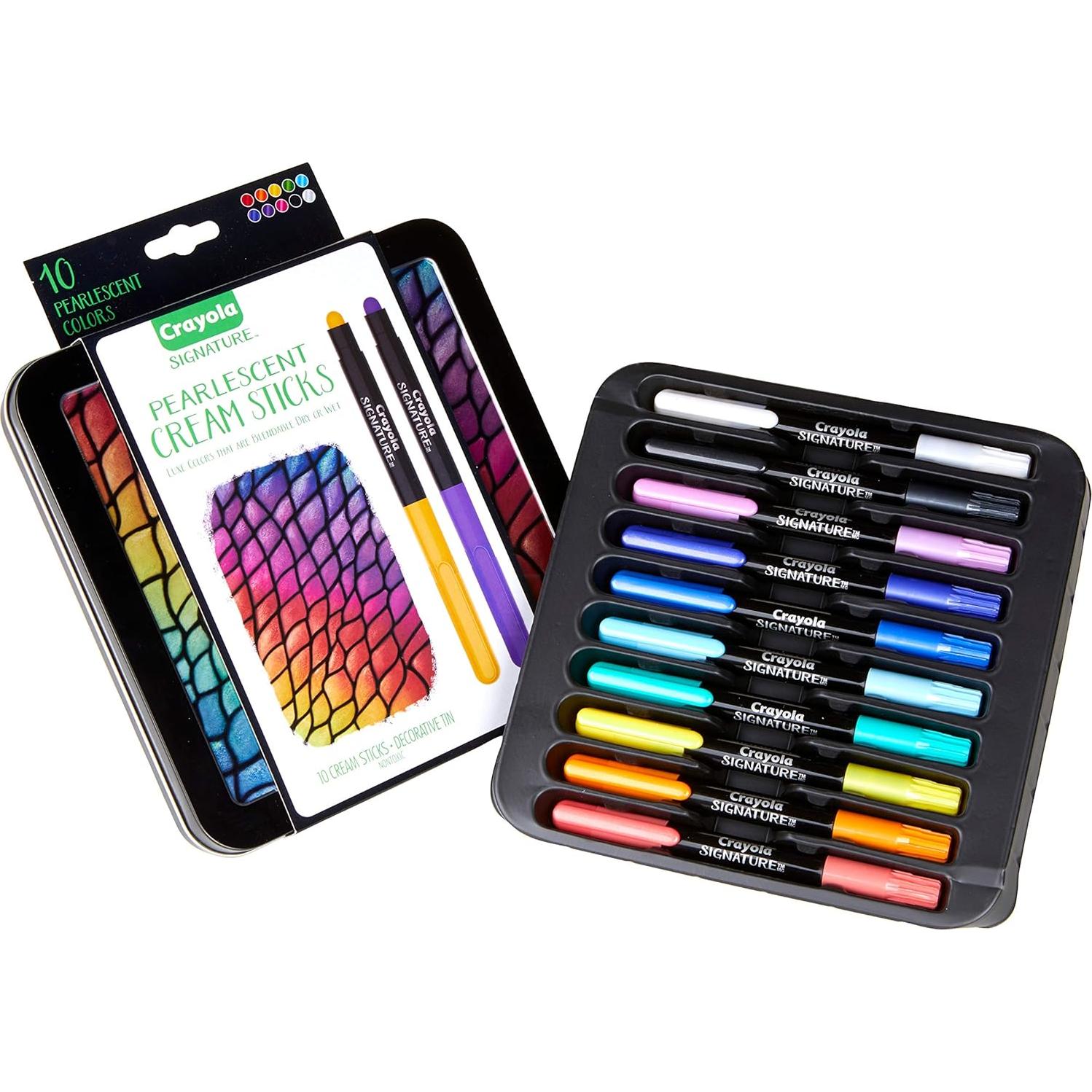 Palitos de Crema Perlescentes Crayola Set de 10 Colores
