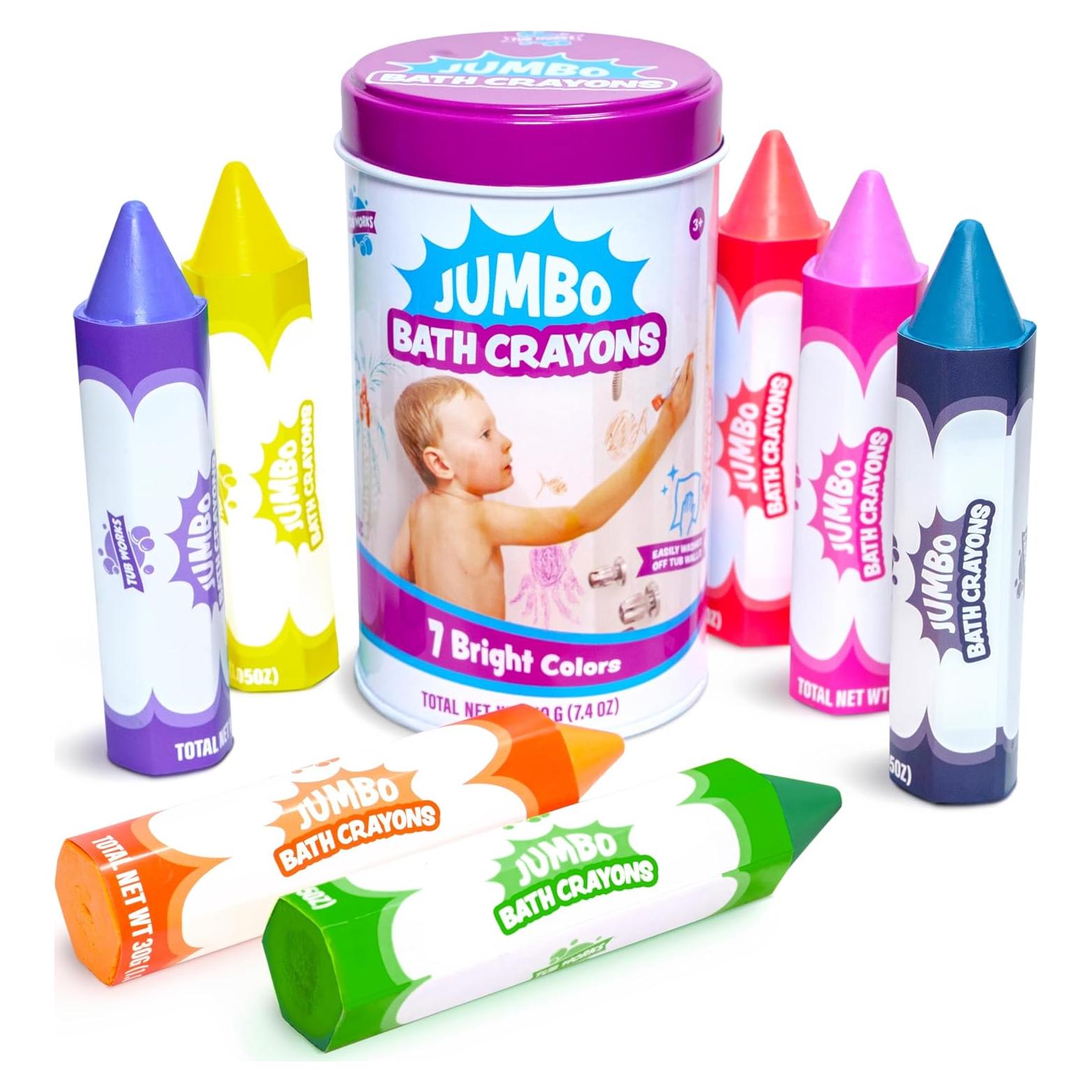 Crayones de Baño Jumbo Tub Works 7 Colores No Tóxicos