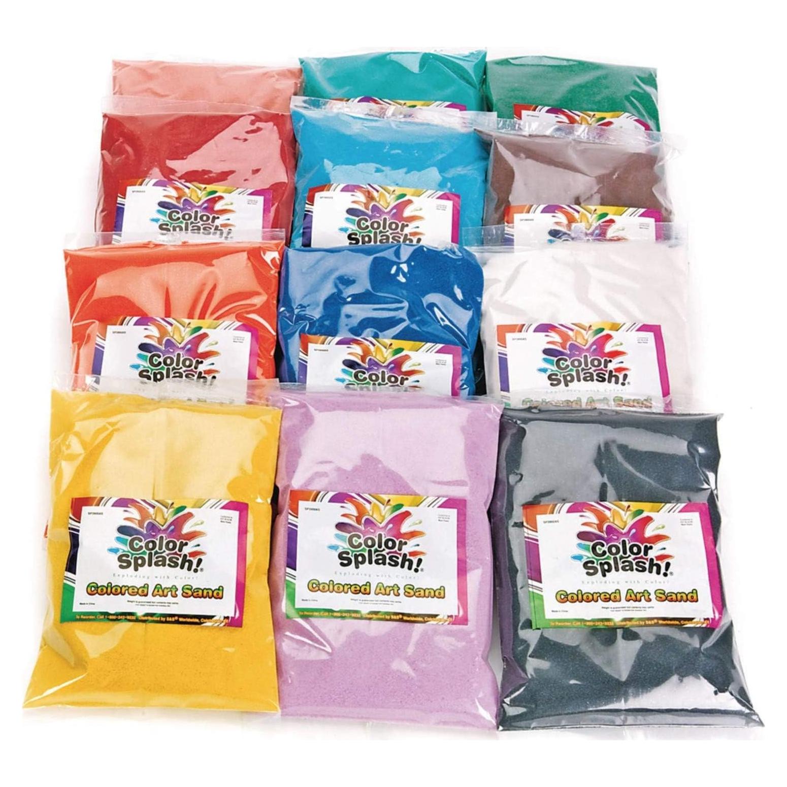 Arena de Arte S&S Worldwide 12 Colores 10,89 kg No Tóxica