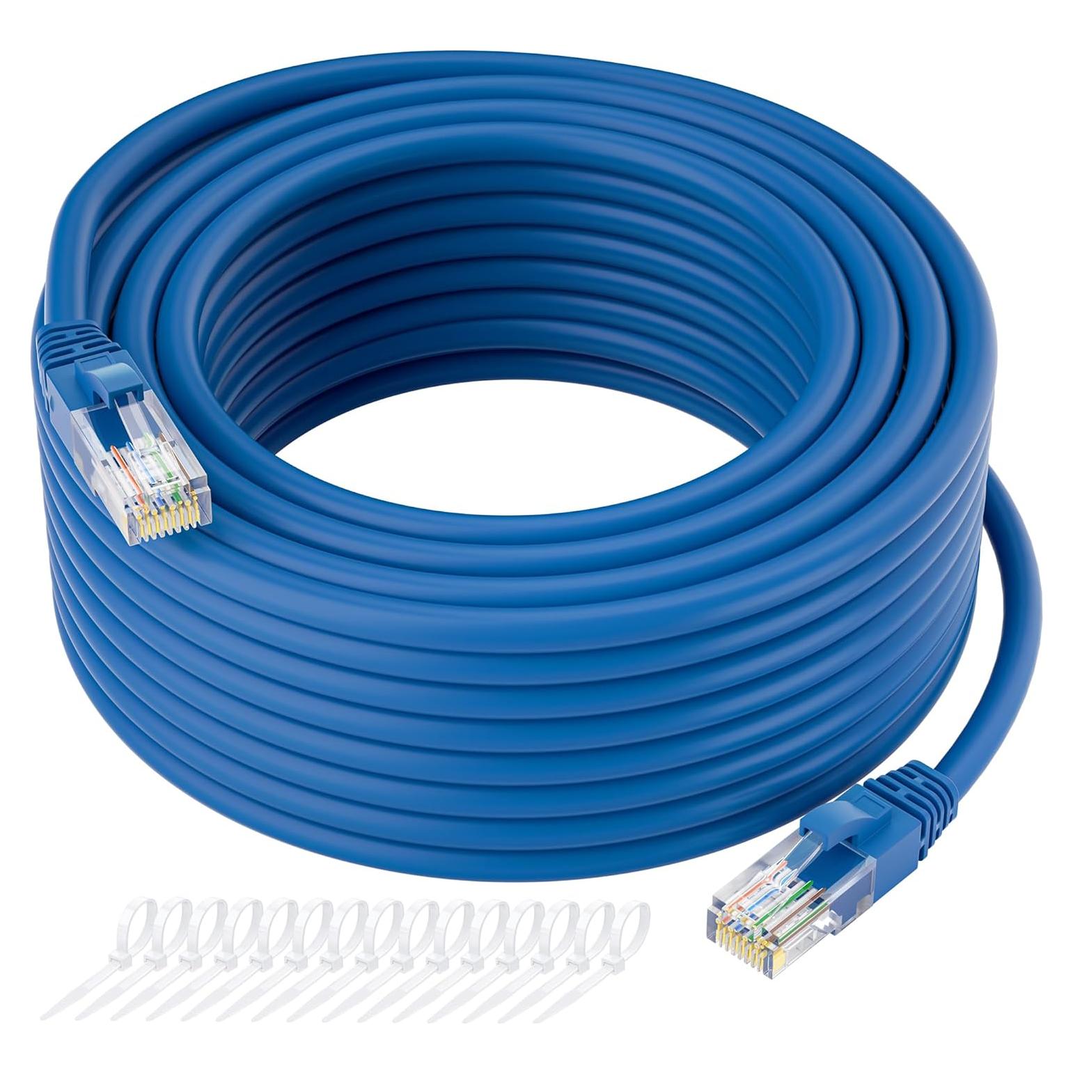 Cable Ethernet Cat5e Kxable 60.96m Azul RJ45 Flexible
