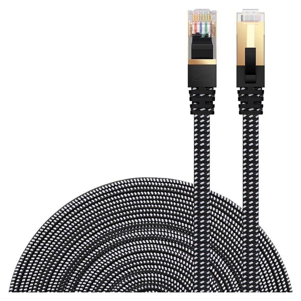 Cable Ethernet Cat 8 DanYee 20.12m STP trenzado nylon RJ45
