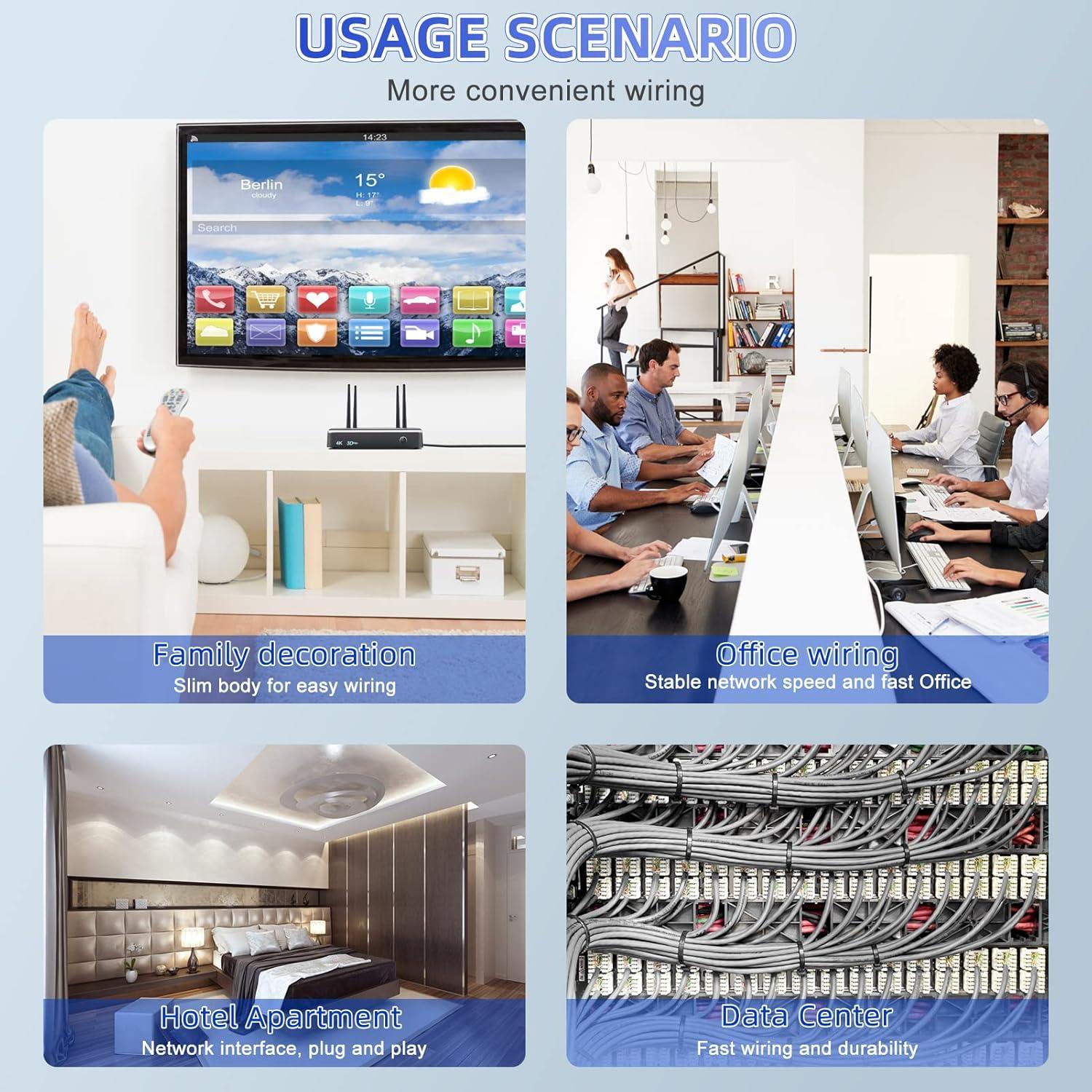 Cable Ethernet Cat 8 1.5 m AoforzTech Alta Velocidad