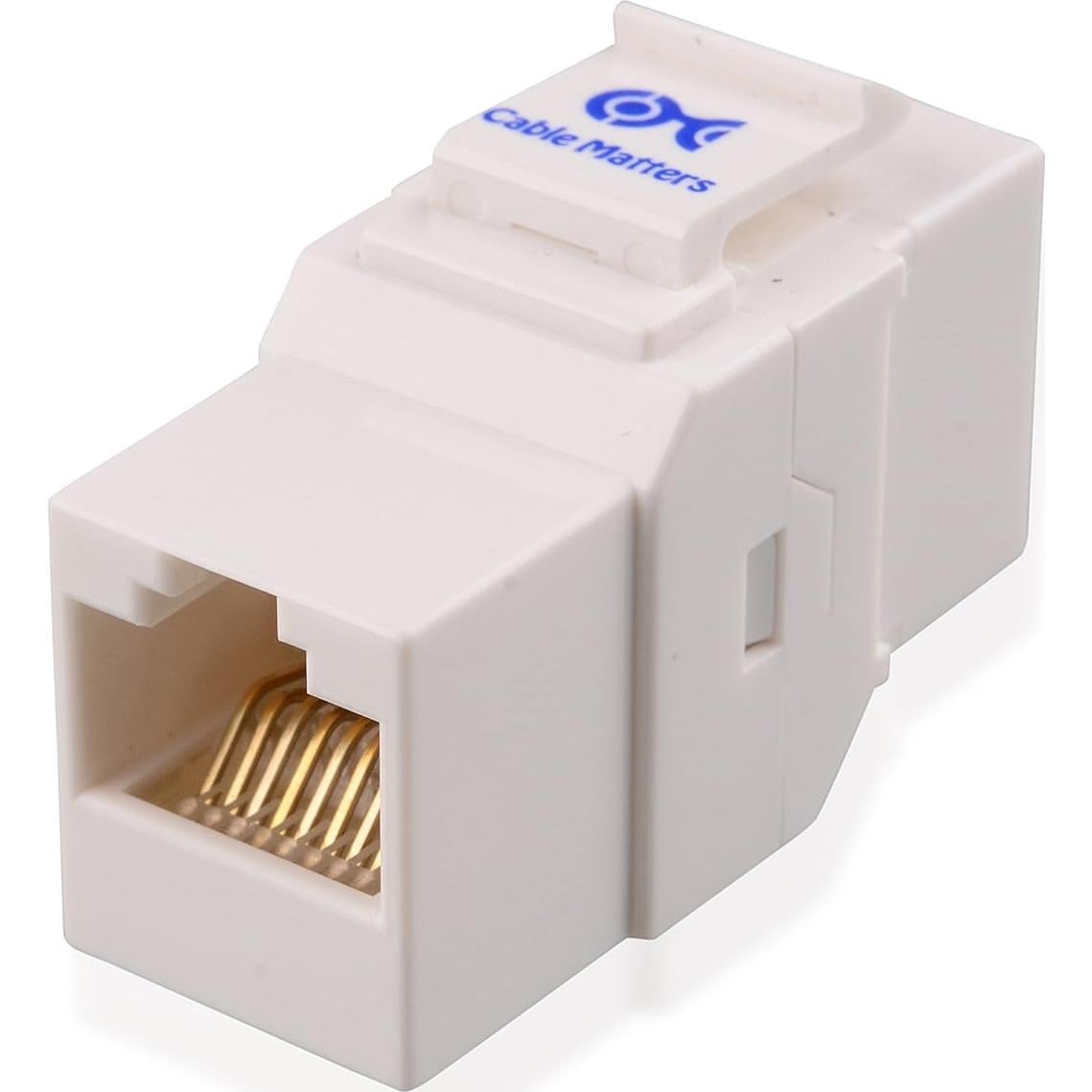 Acoplador Keystone RJ45 Cat6 Cable Matters 5-Pack Blanco
