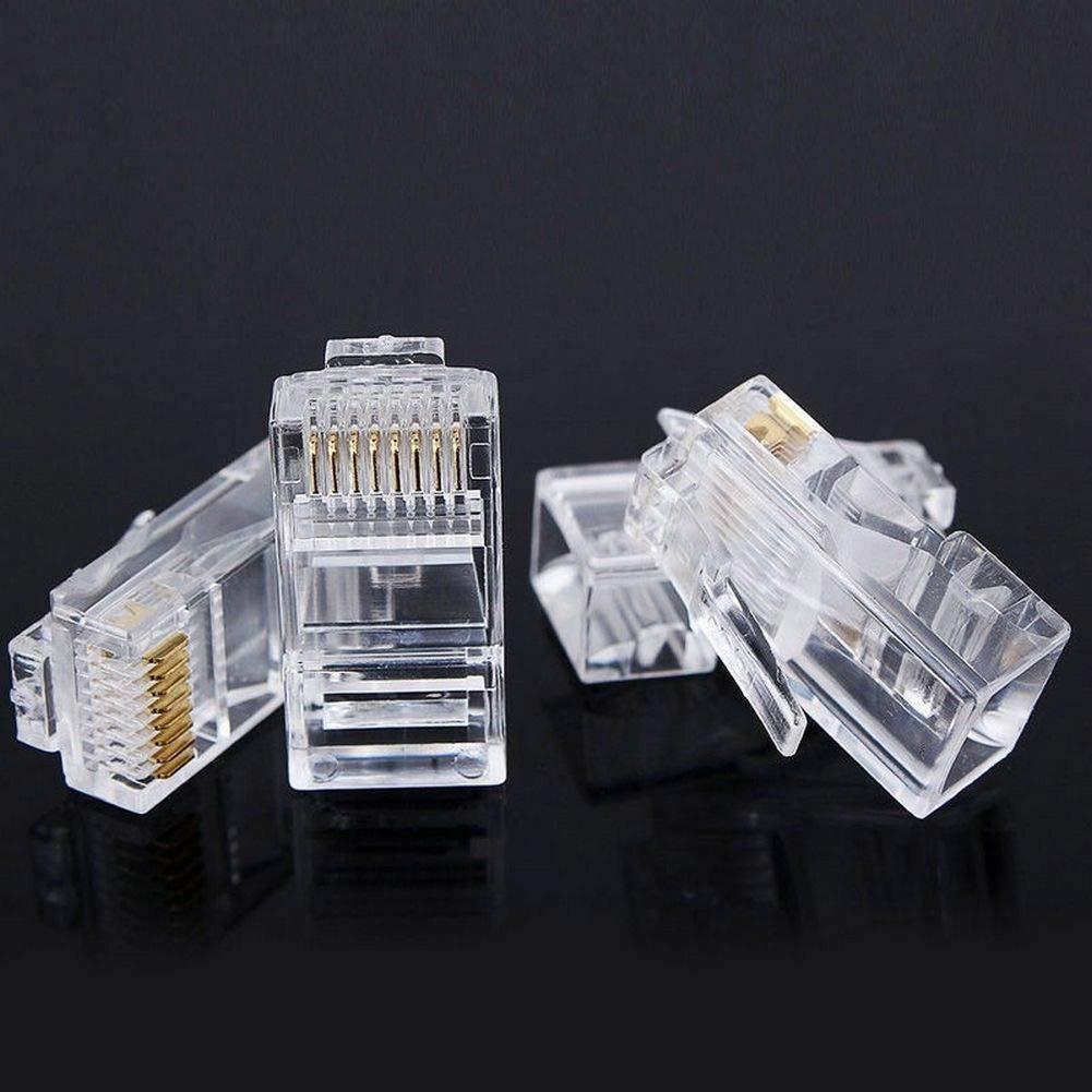 1000 Conectores RJ-45 Cat6 Fjyikj para Cable Ethernet UTP