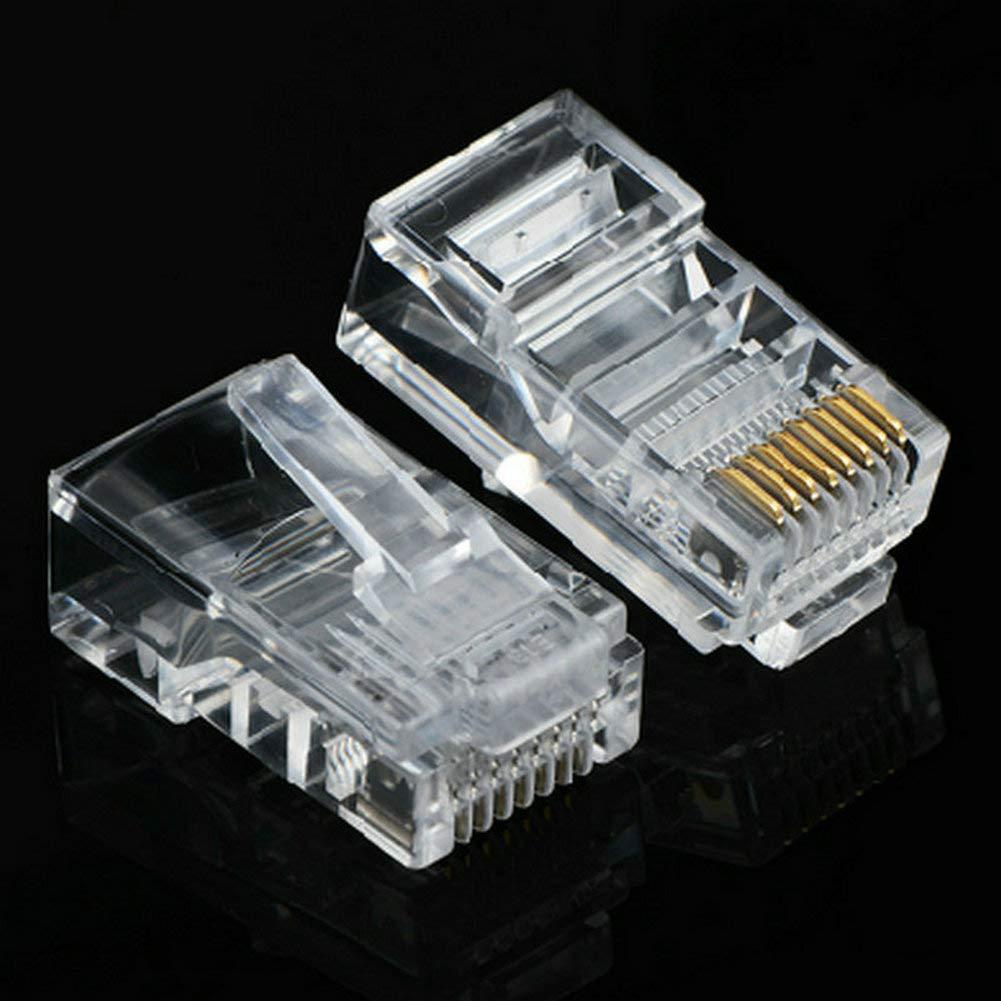 1000 Conectores RJ-45 Cat6 Fjyikj para Cable Ethernet UTP