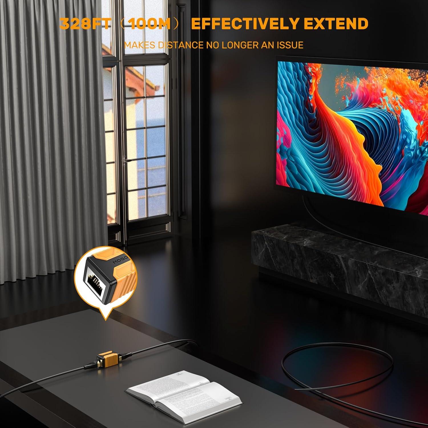 Acoplador RJ45 MOGOOD 10Gbps Hembra a Hembra Cat6