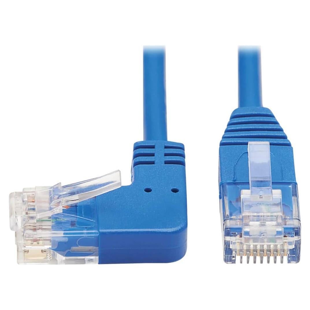 Cable Ethernet Cat6 Tripp Lite 4.57 m Ángulo Izquierdo Azul