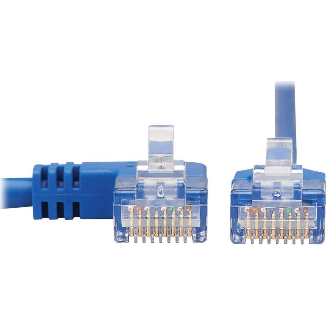 Cable Ethernet Cat6 Tripp Lite 4.57 m Ángulo Izquierdo Azul