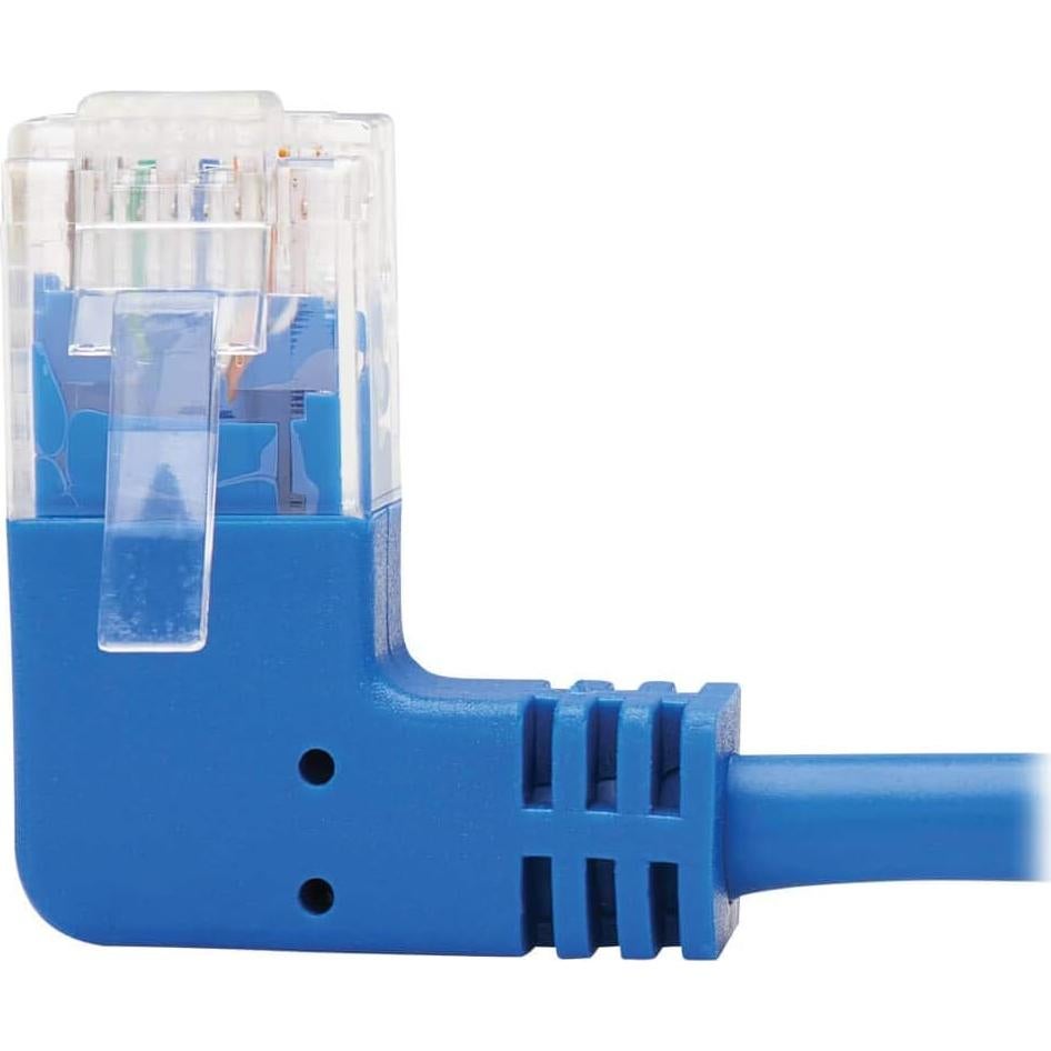 Cable Ethernet Cat6 Tripp Lite 4.57 m Ángulo Izquierdo Azul
