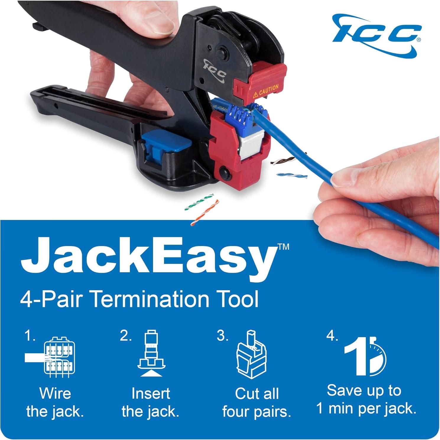 Conectores Keystone CAT5e ICC RJ45 25 Unidades Blanco