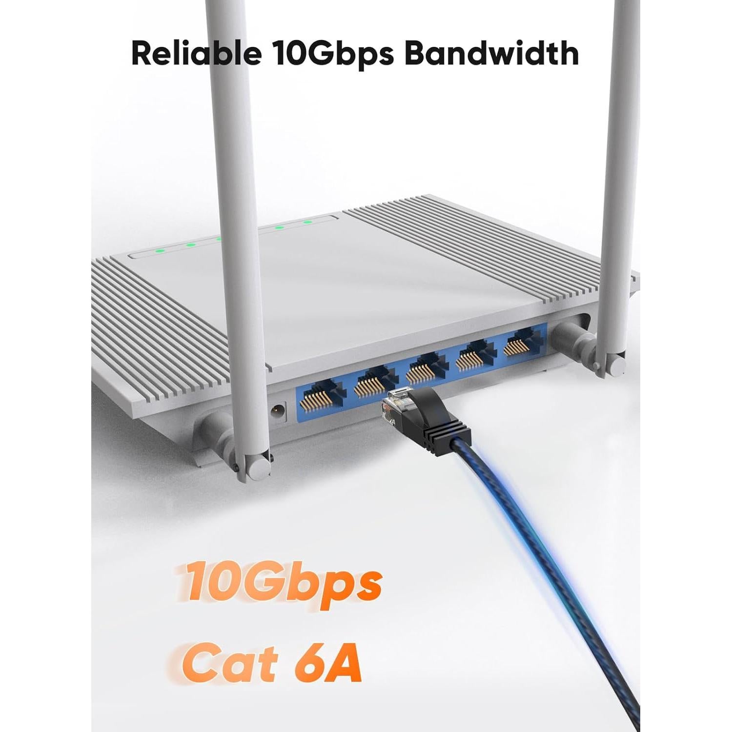 Cable Ethernet Cat6A CableCreation 1.5m 10Gbps 500MHz RJ45