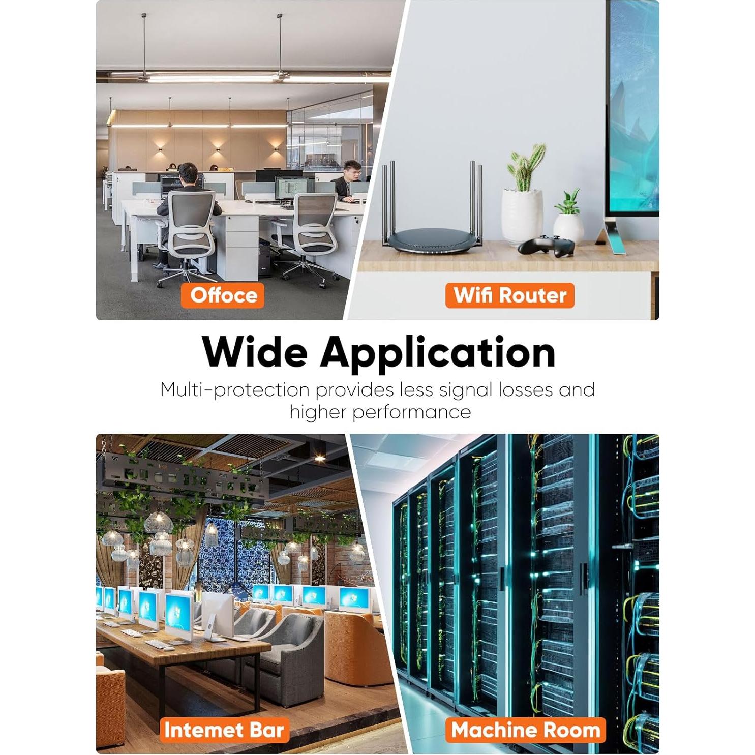 Cable Ethernet Cat6A CableCreation 1.5m 10Gbps 500MHz RJ45