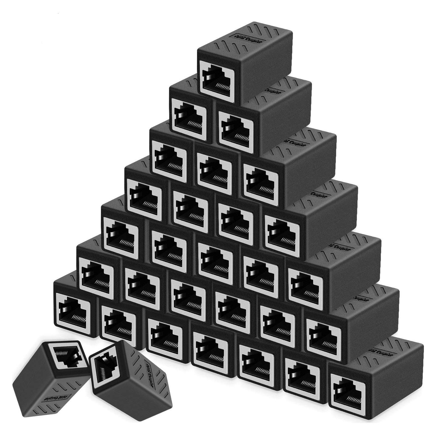 Acoplador RJ45 Oneme Hembra a Hembra Cat7/Cat6/Cat5e - 30 Piezas