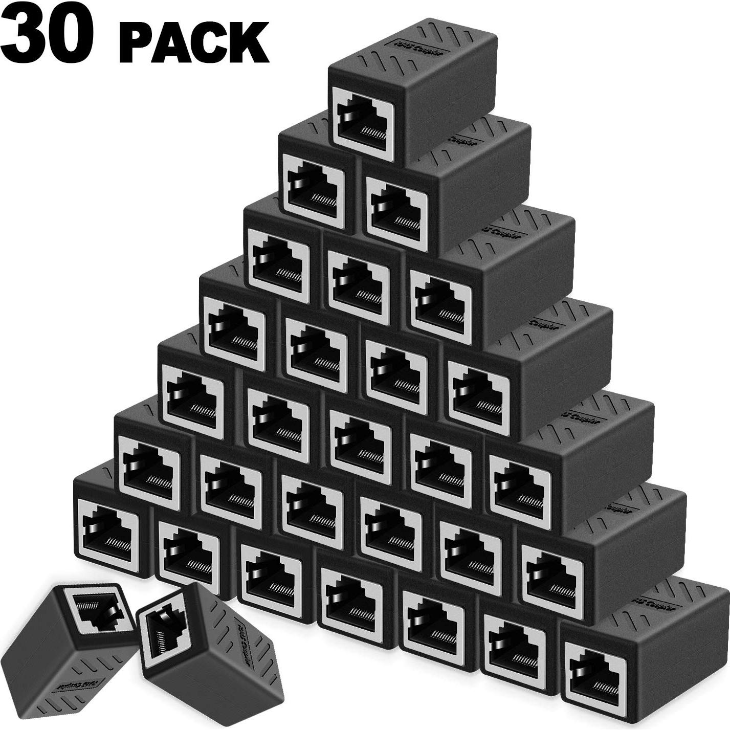 Acoplador RJ45 Oneme Hembra a Hembra Cat7/Cat6/Cat5e - 30 Piezas