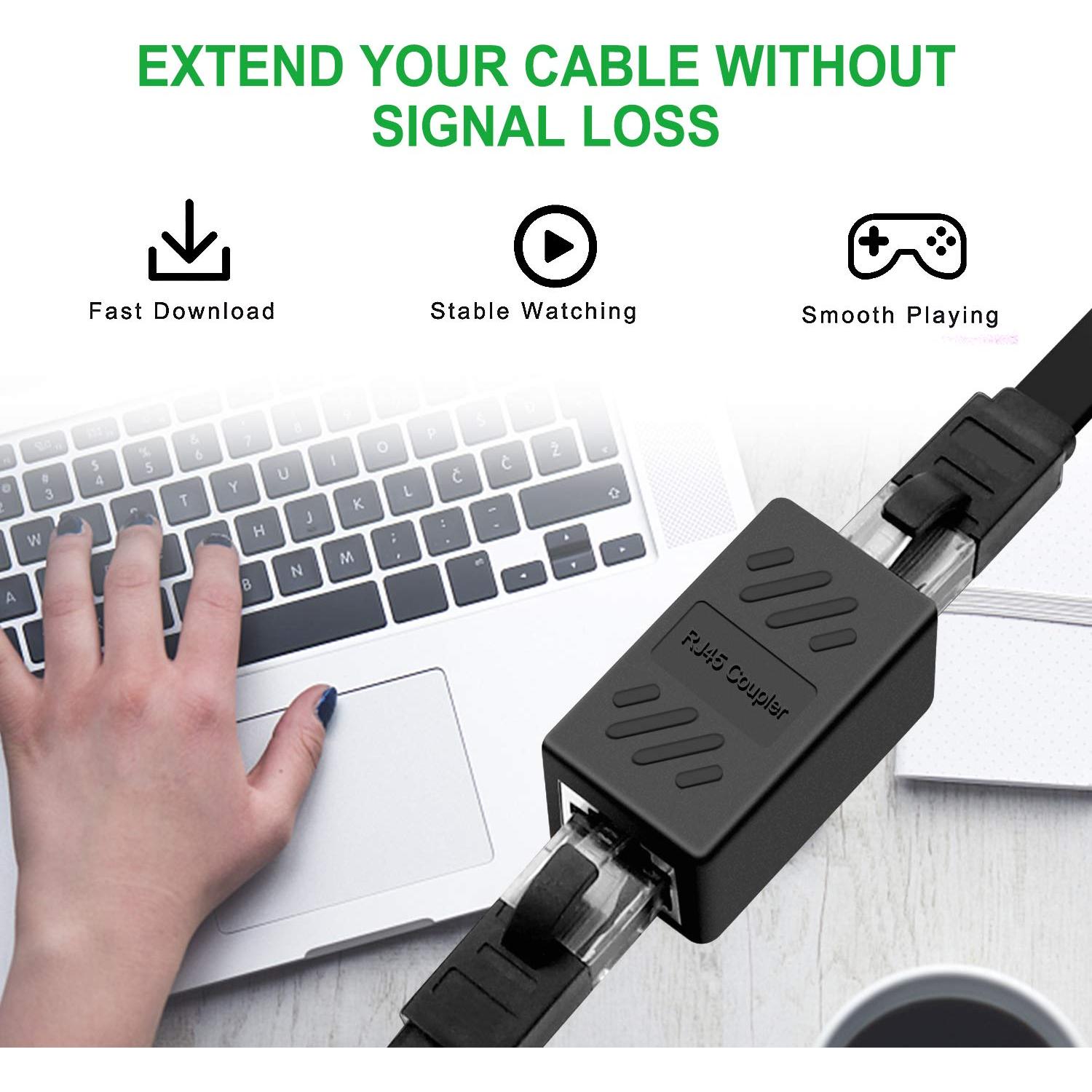 Acoplador RJ45 Oneme Hembra a Hembra Cat7/Cat6/Cat5e - 30 Piezas