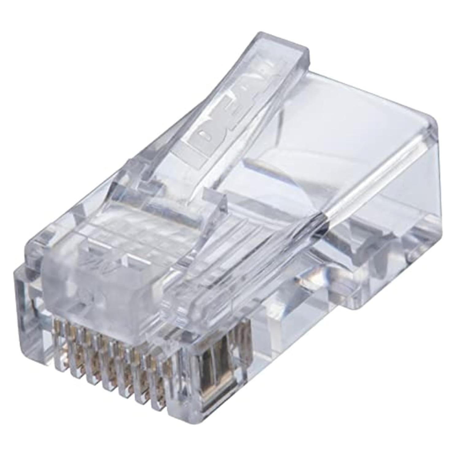 Conector Modular RJ-45 8P8C Feed-Thru Ideal 85-370 CAT5e 25 Unidades
