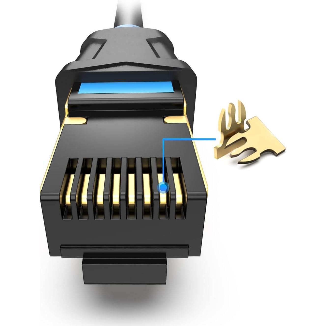 Cable de Extensión Ethernet VENTION Cat6 0.49m RJ45 Macho a Hembra