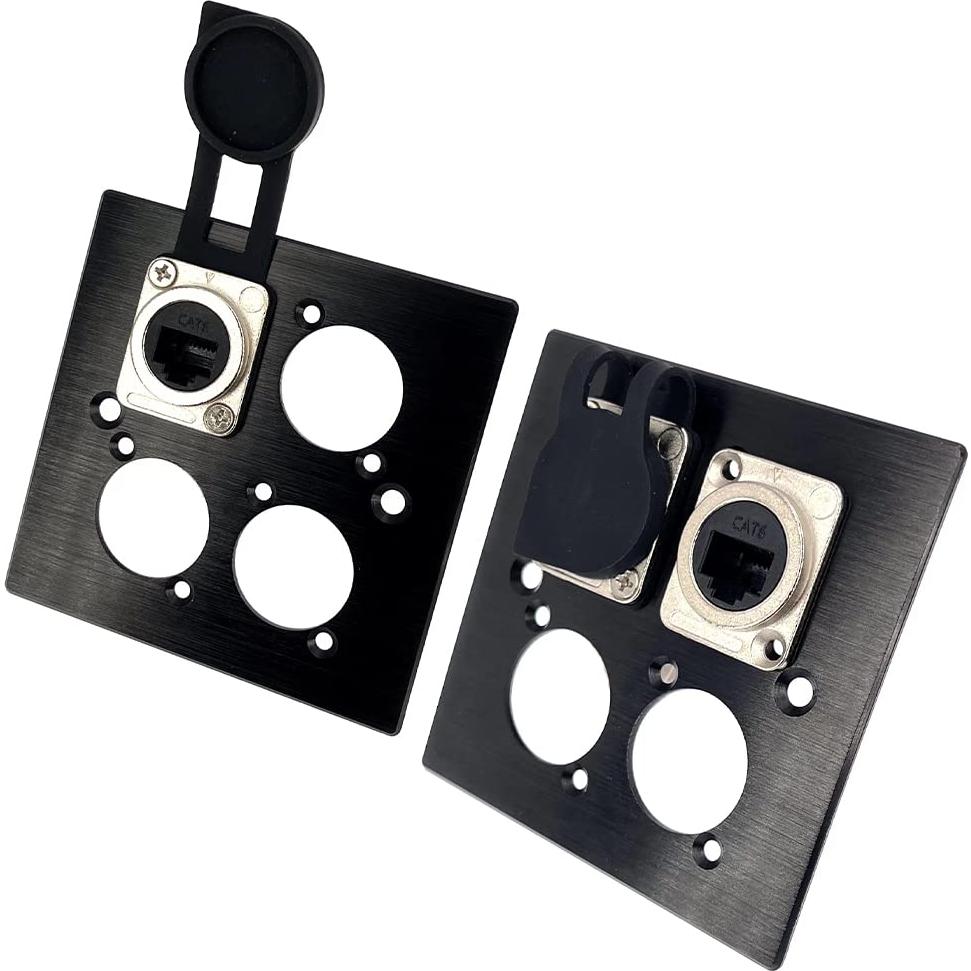 Conector RJ45 CAT6 D-Type 5PCS Montaje en Panel Hembra a Hembra