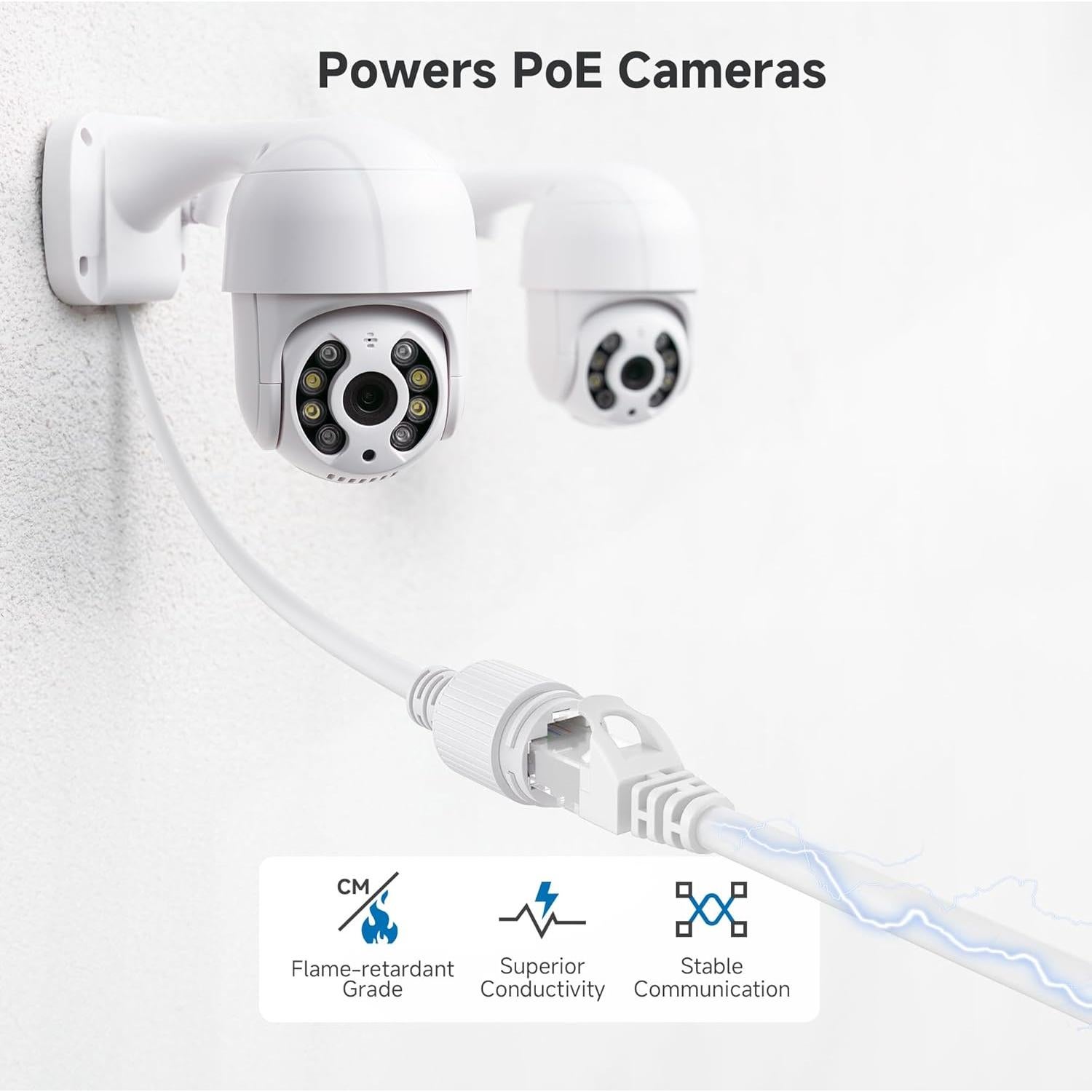 Cable Ethernet Cat 6 10Gbps Cable Matters 9.14m Blanco