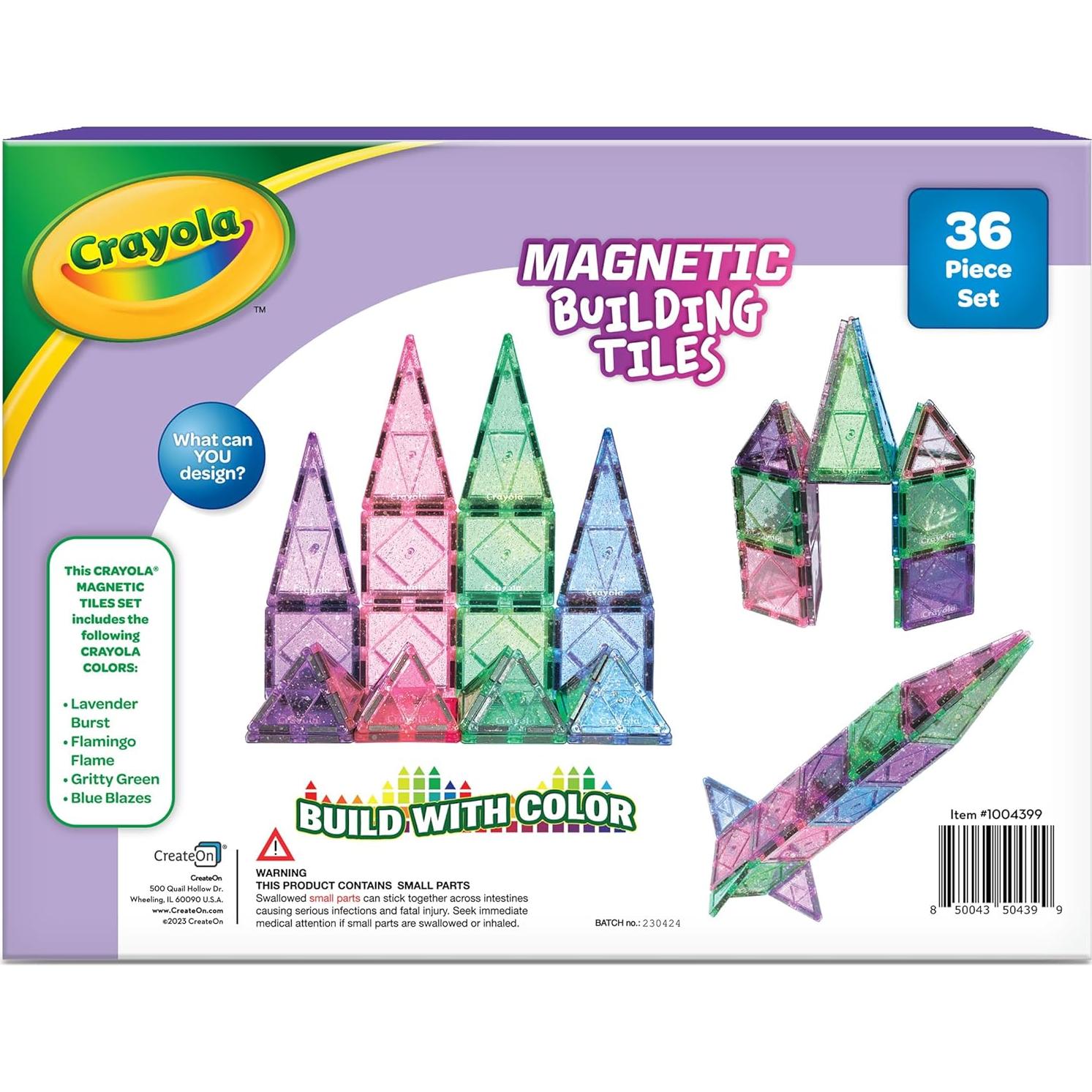 Azulejos Magnéticos Crayola Brillantes Set 36 Piezas