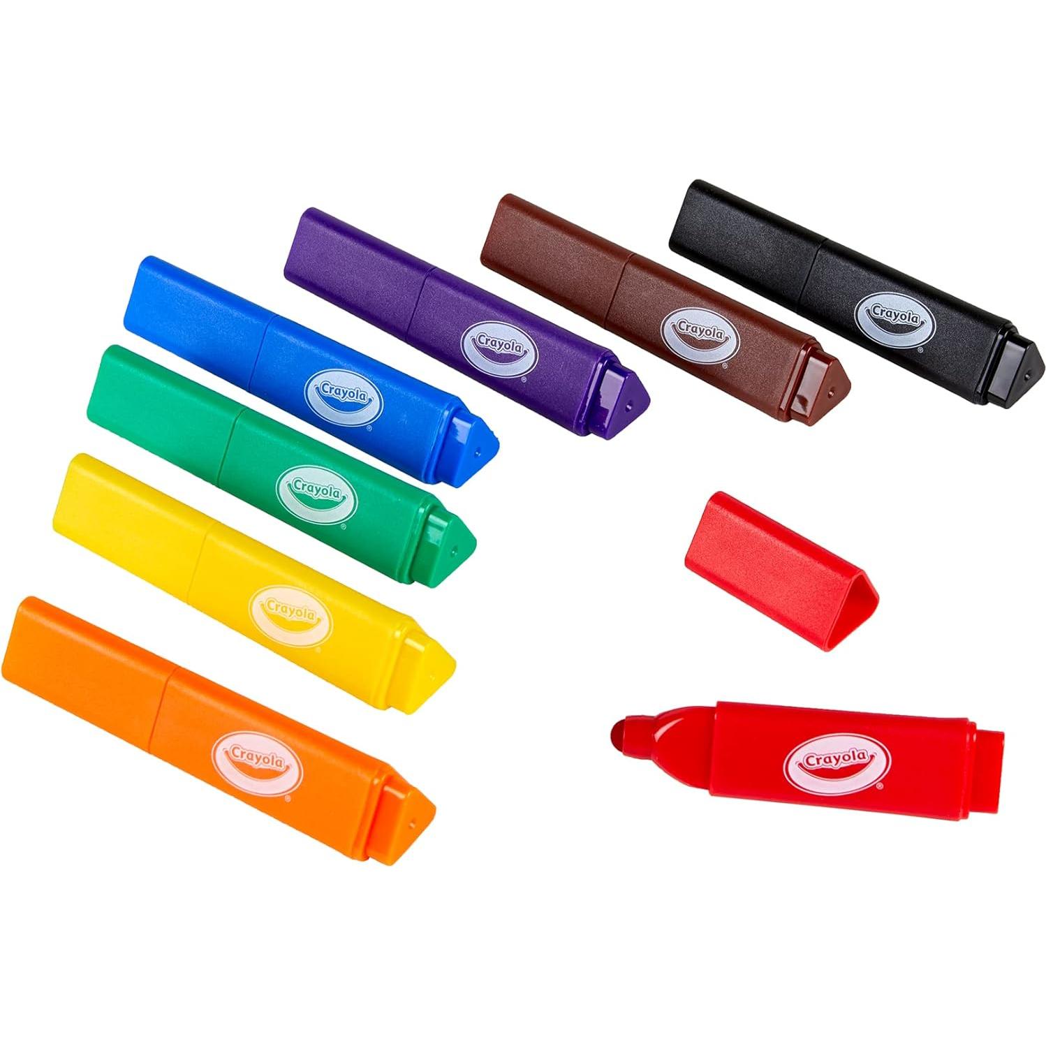 Marcadores Triangulares Crayola 8 Colores Lavables para Niños