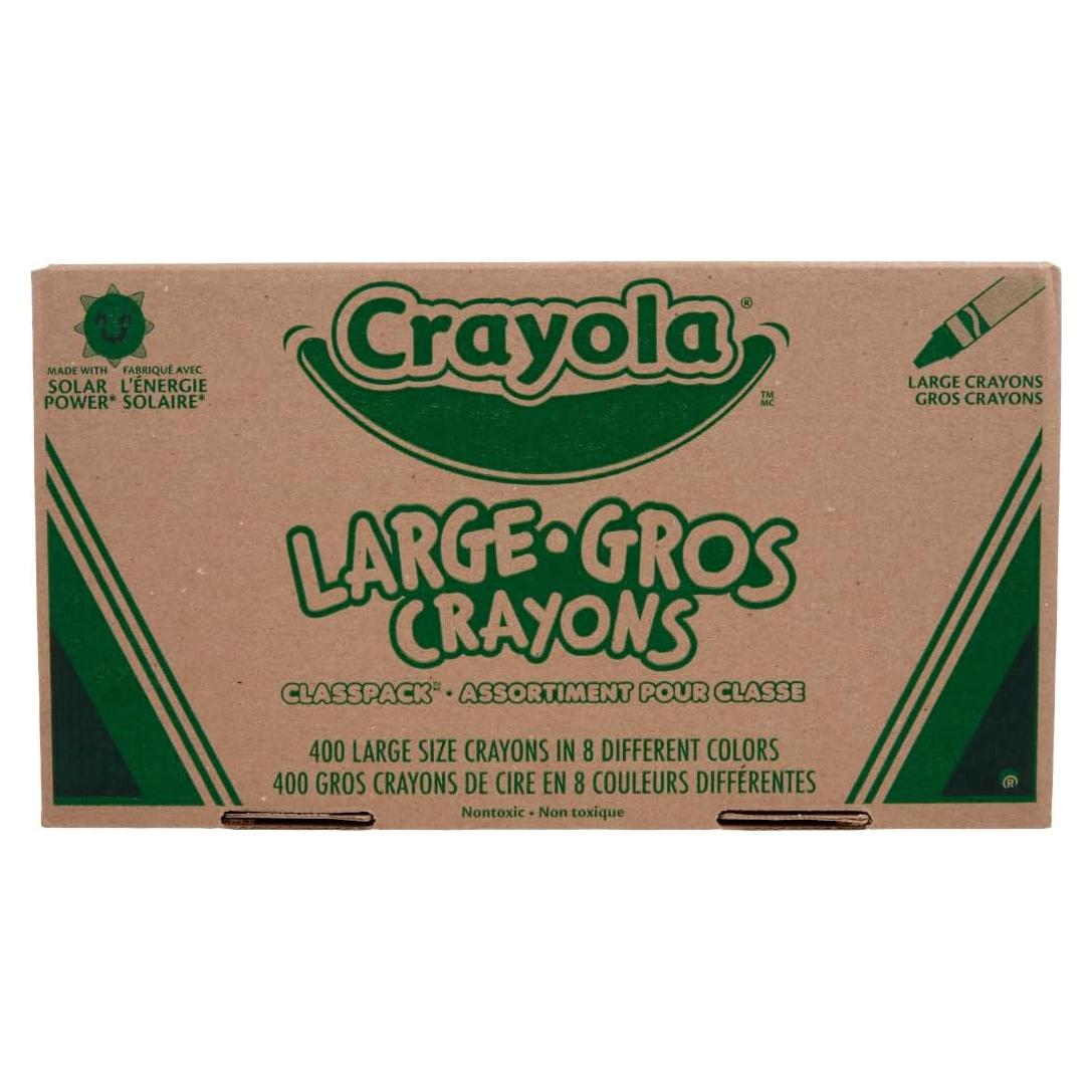 Crayones Grandes Crayola Classpack 400ct 8 Colores